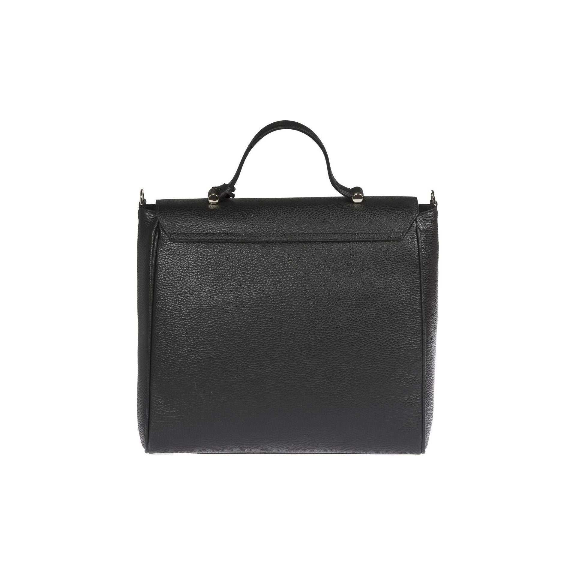 Black Leather Women Handbag