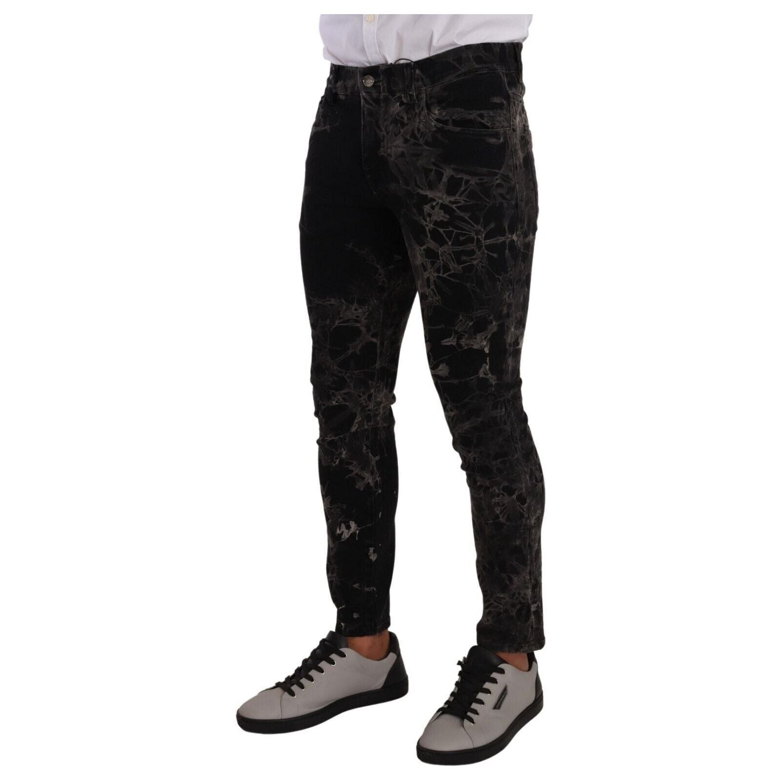 Slim Fit Patterned Skinny Jeans