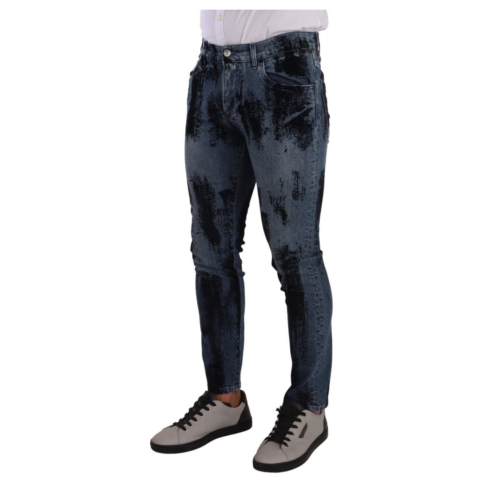 Italian Designer Skinny Slim Fit Jeans