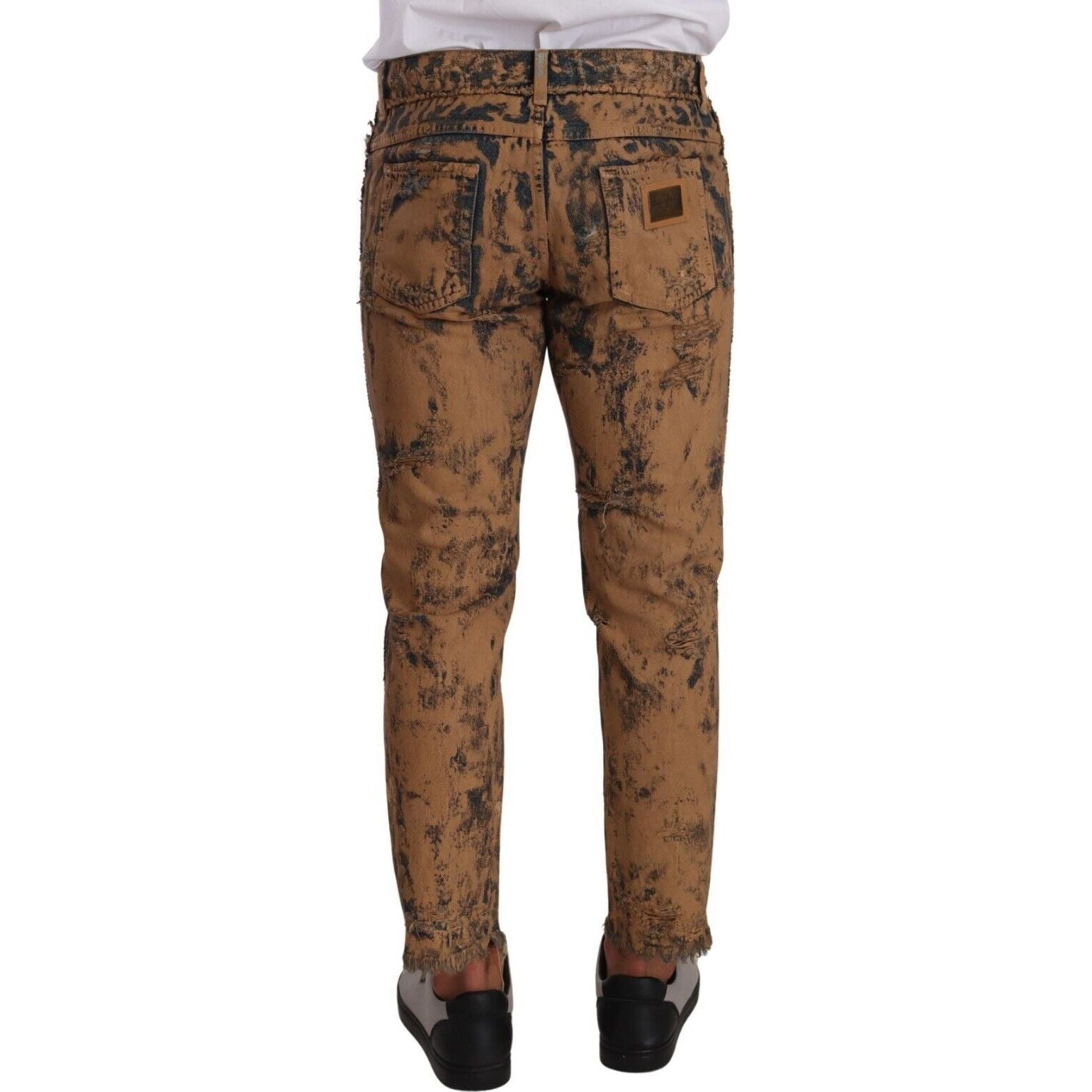 Authentic Distressed Denim Classic Trousers