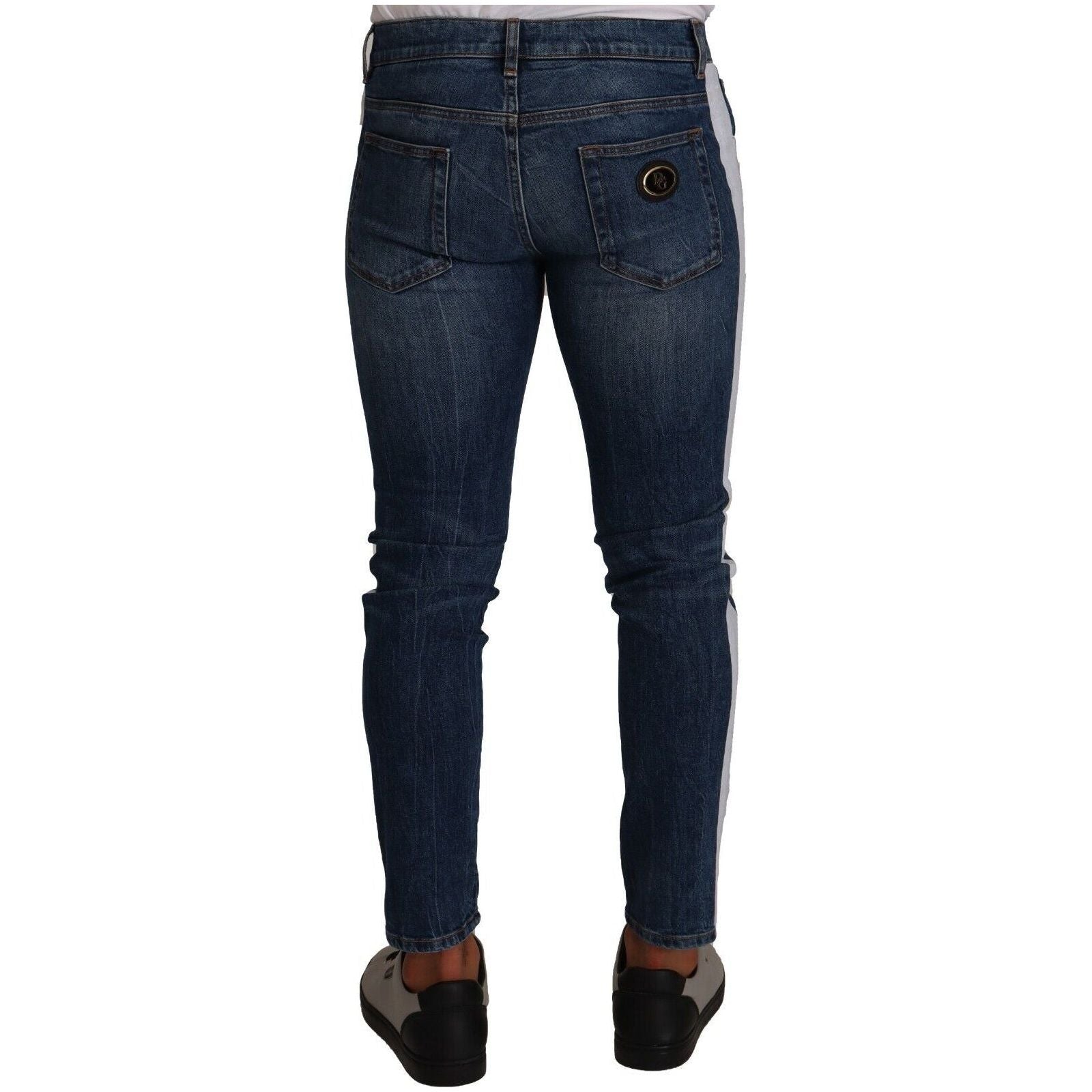 Slim Fit Blue Washed Denim Jeans