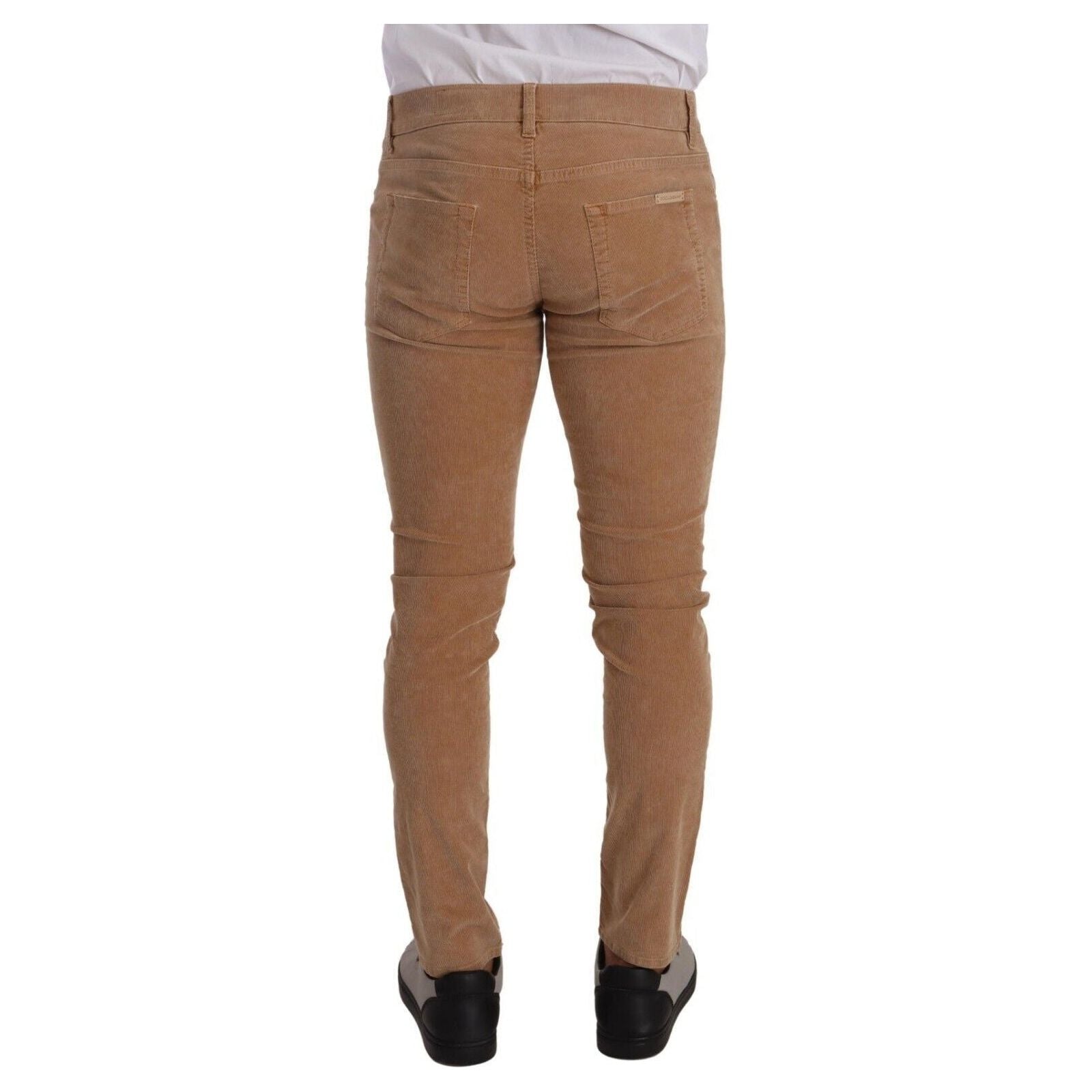 Elegant Slim Fit Corduroy Jeans