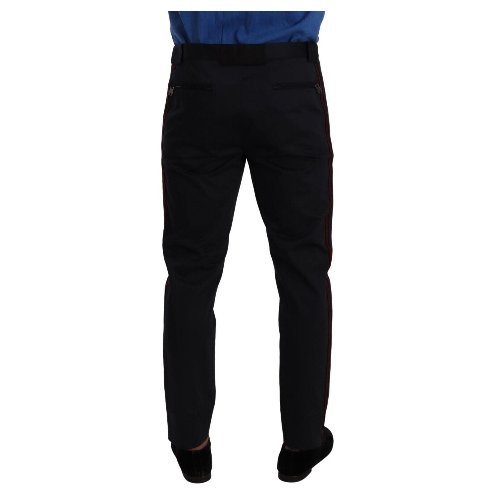 Chic Slim Fit Chinos Pants in Blue