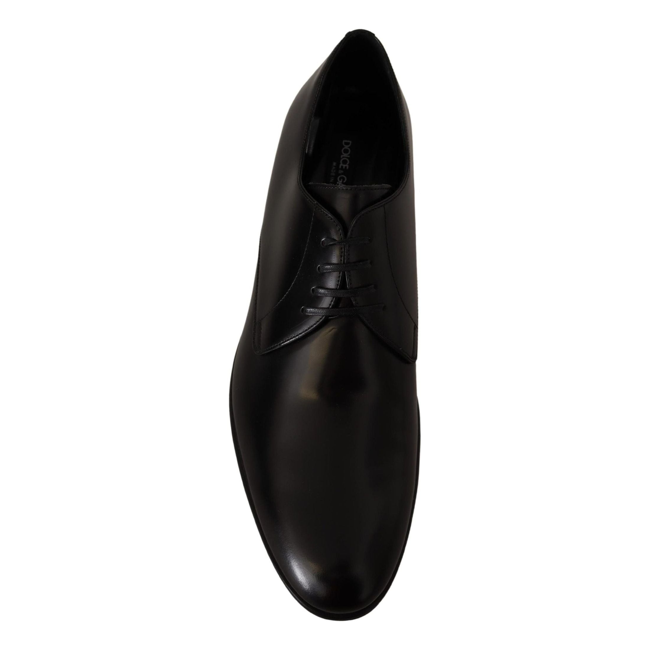 Elegant Black Leather Derby Shoes