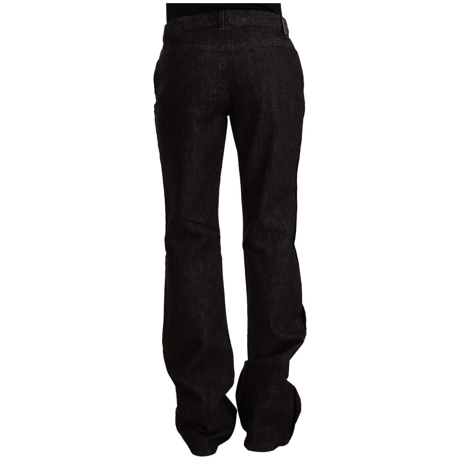 Sleek Mid Waist Bootcut Designer Jeans