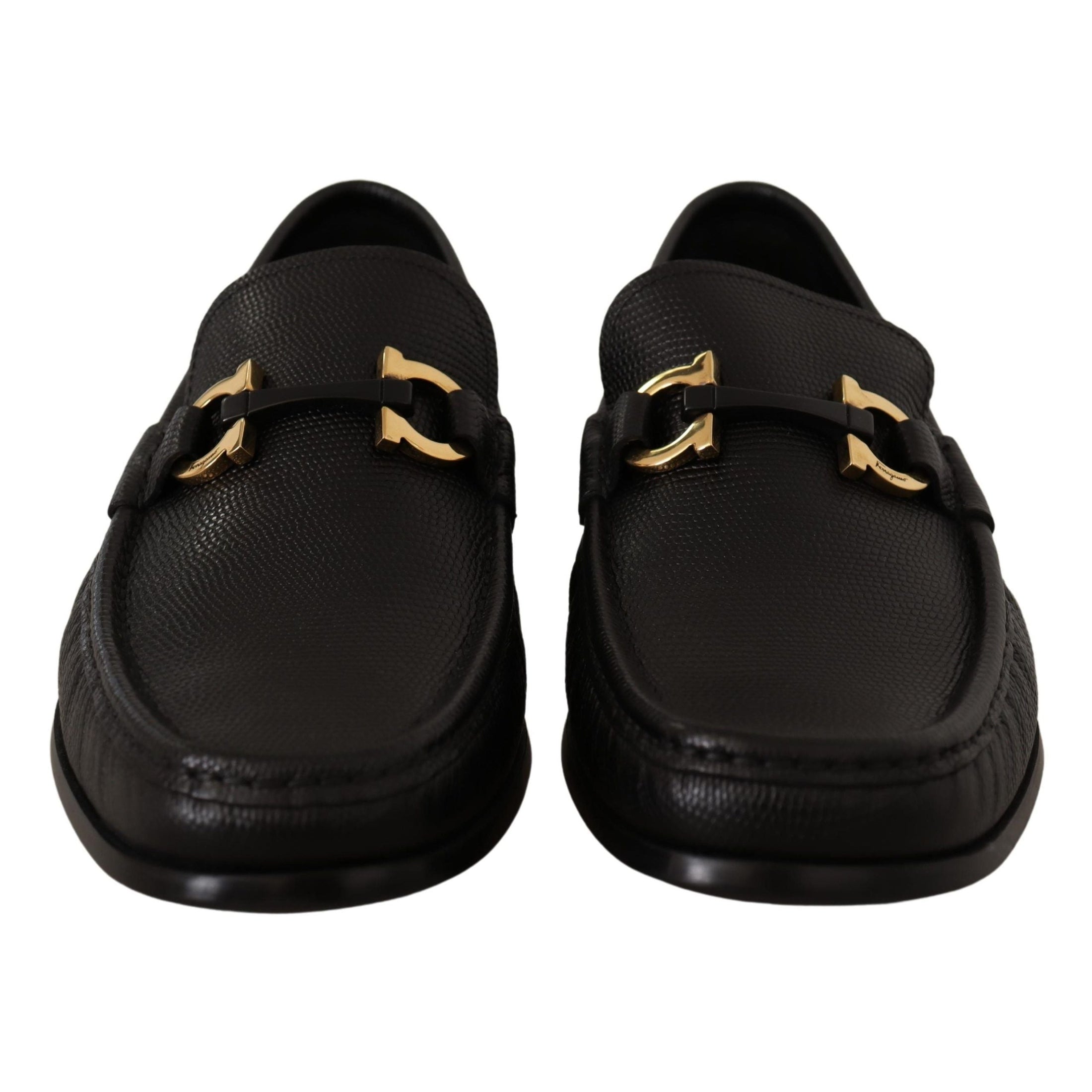 Elegant Black Calf Leather Loafers