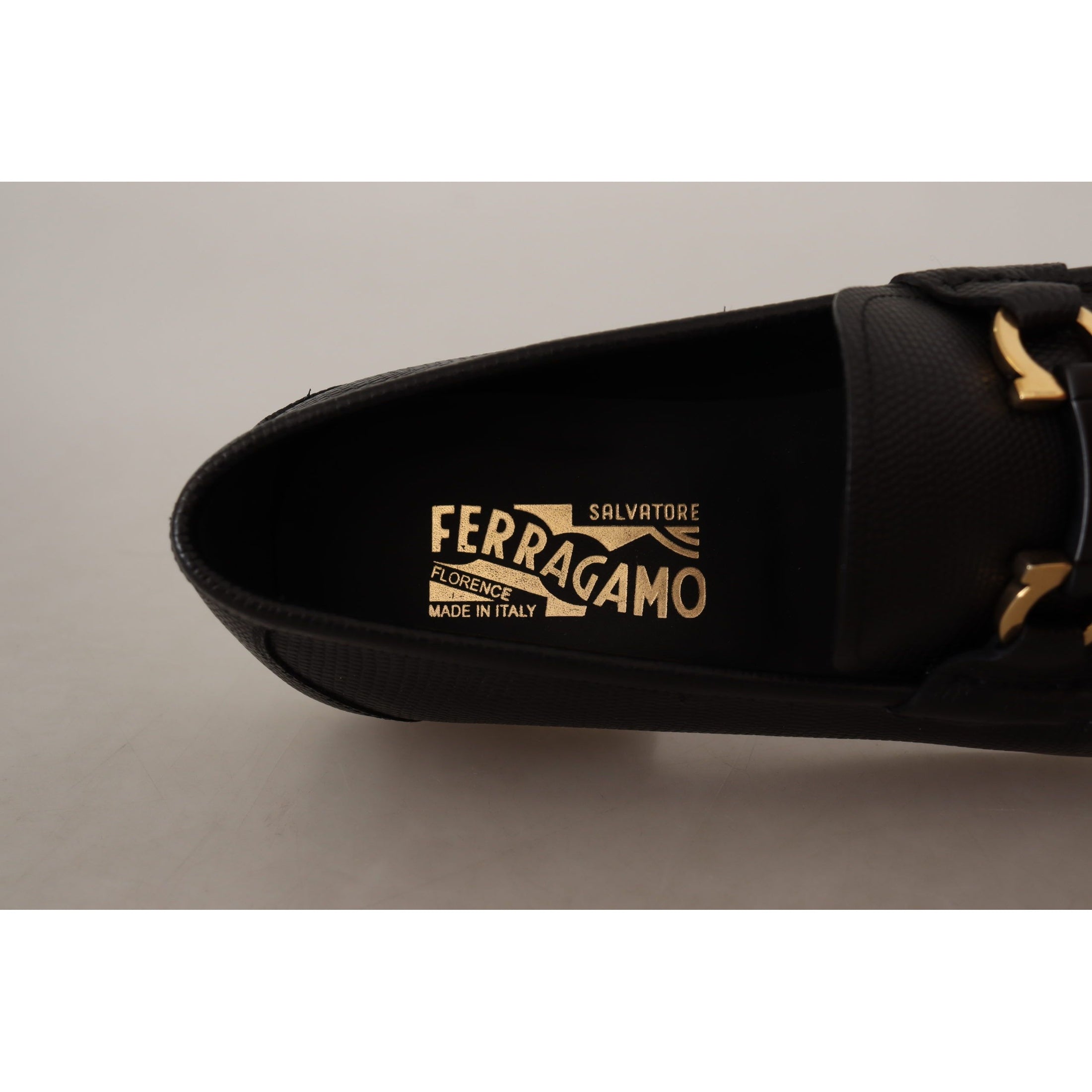 Elegant Black Calf Leather Loafers