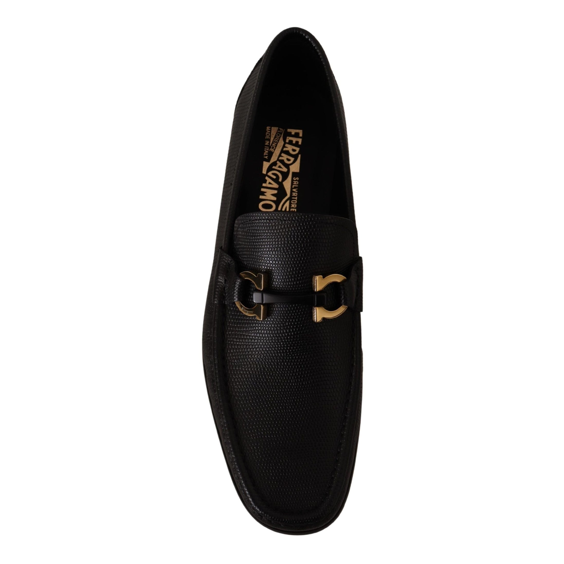 Elegant Black Calf Leather Loafers