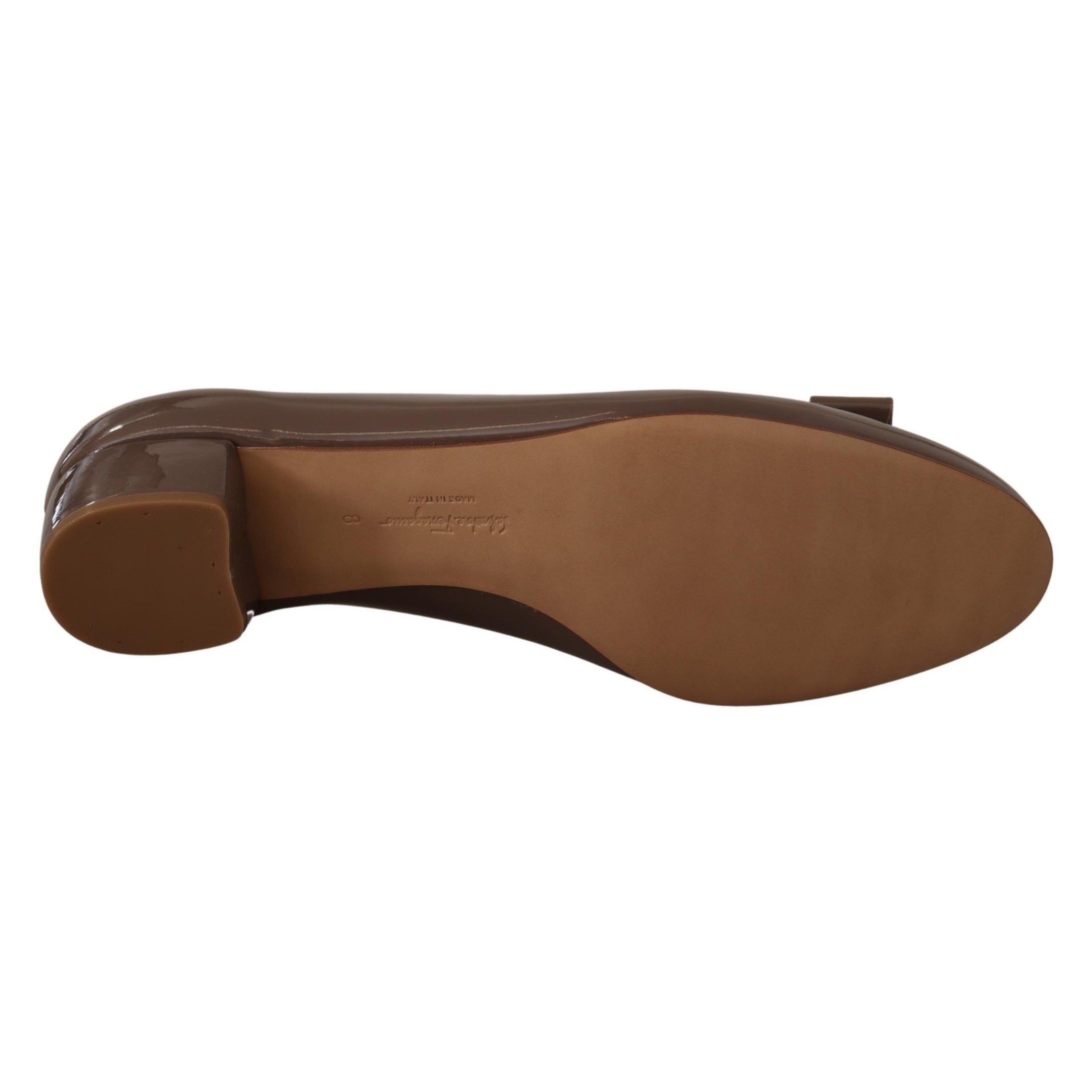 Elegant Caraway Brown Pumps with Vara Bow