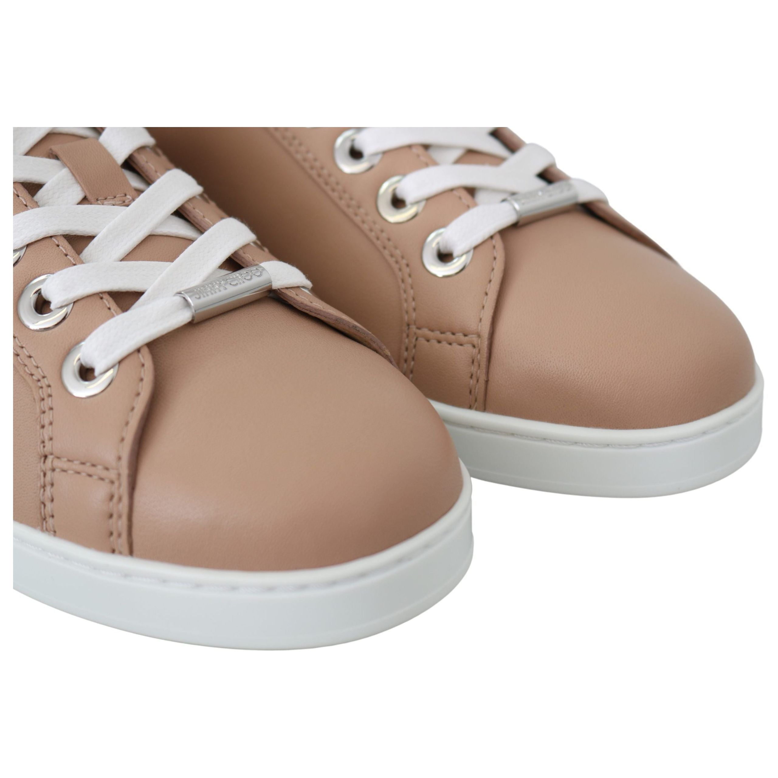 Powder Pink Nappa Leather Sneakers