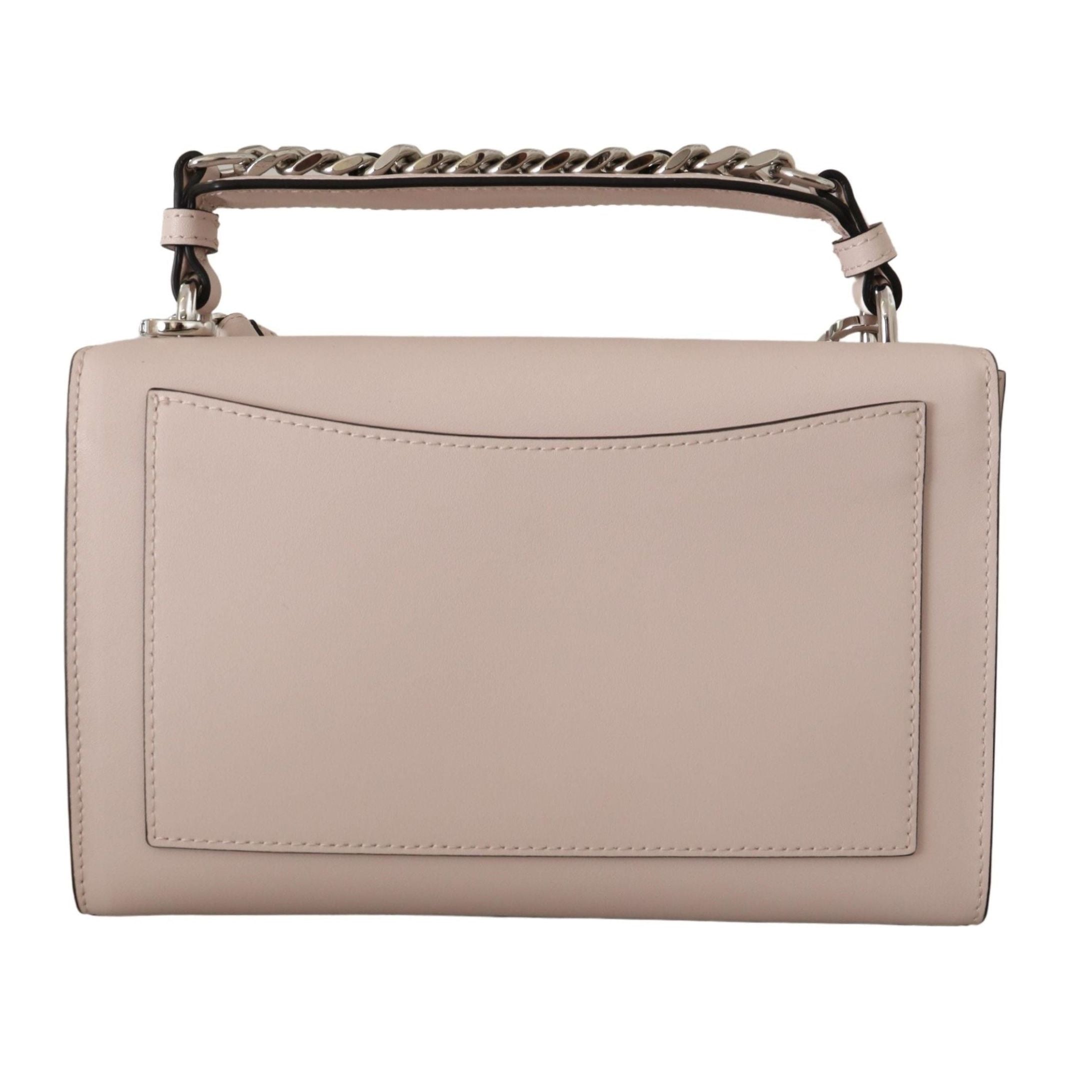 Mauve Elegance Leather Shoulder Bag