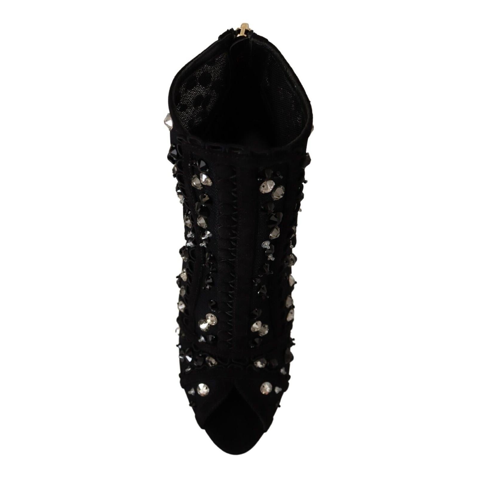 Embellished Crystal Short Boots