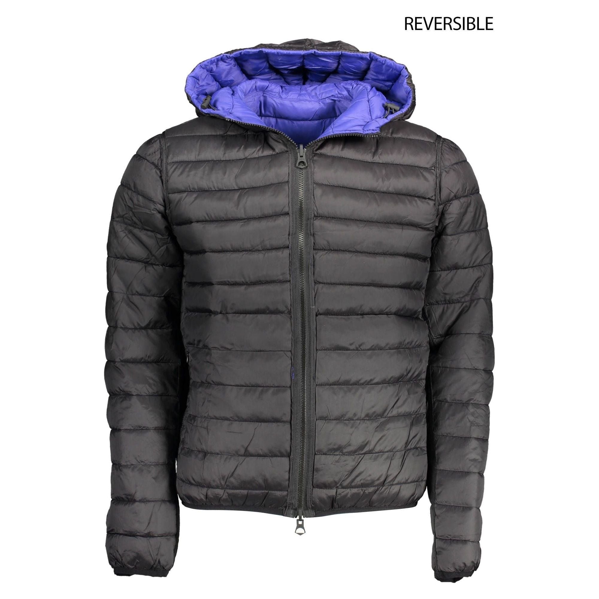 Reversible Blue-Black Casual Jacket