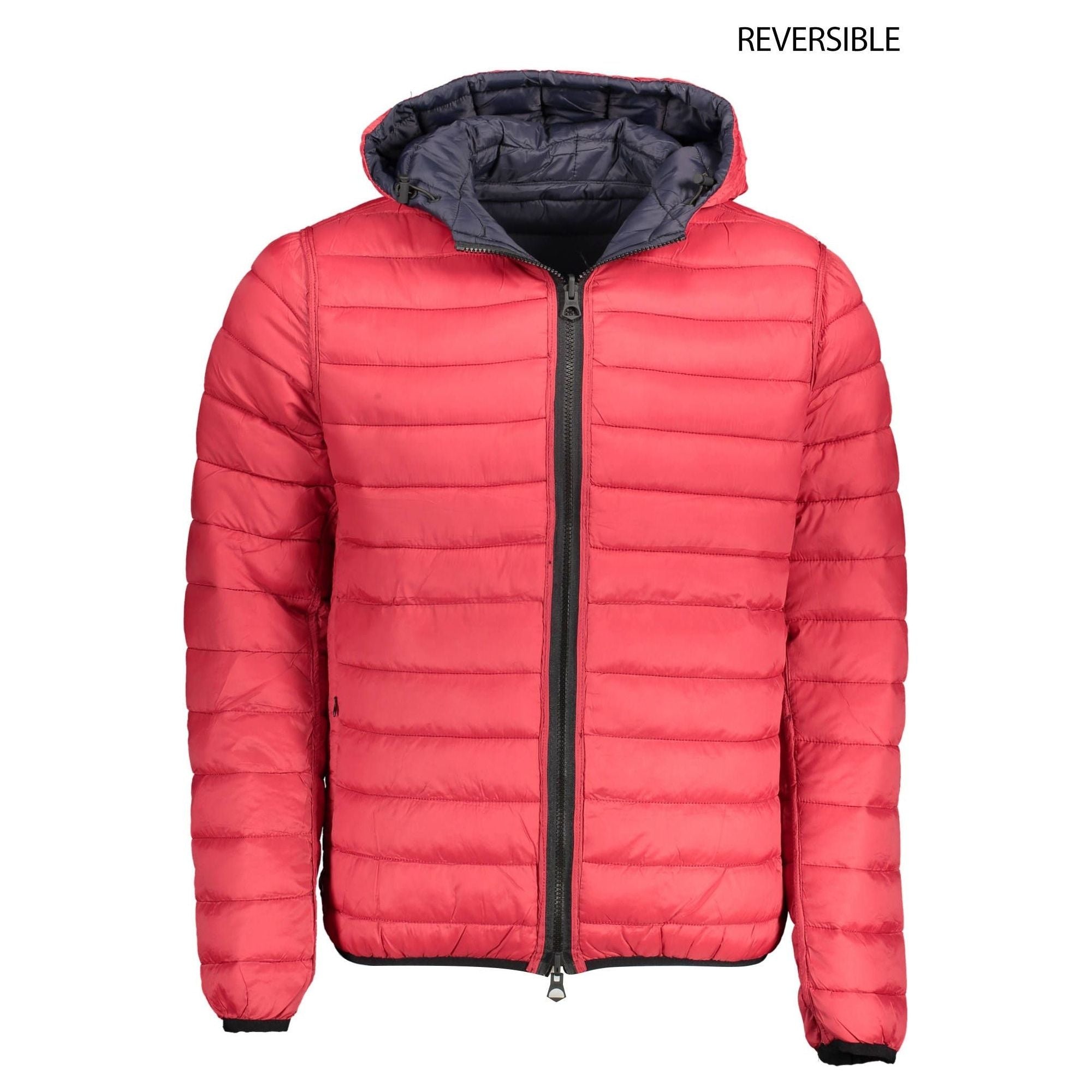 Reversible Blue-Red Casual Jacket