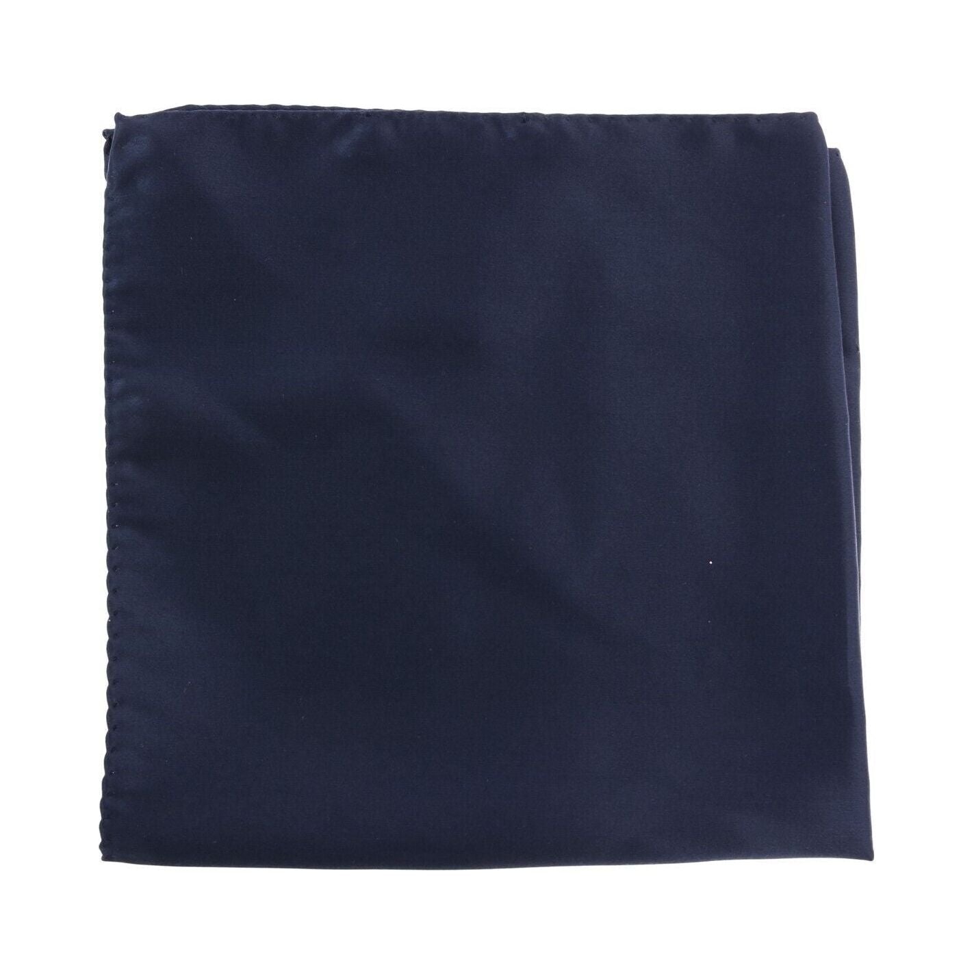 Elegant Silk Pocket Square in Lustrous Blue