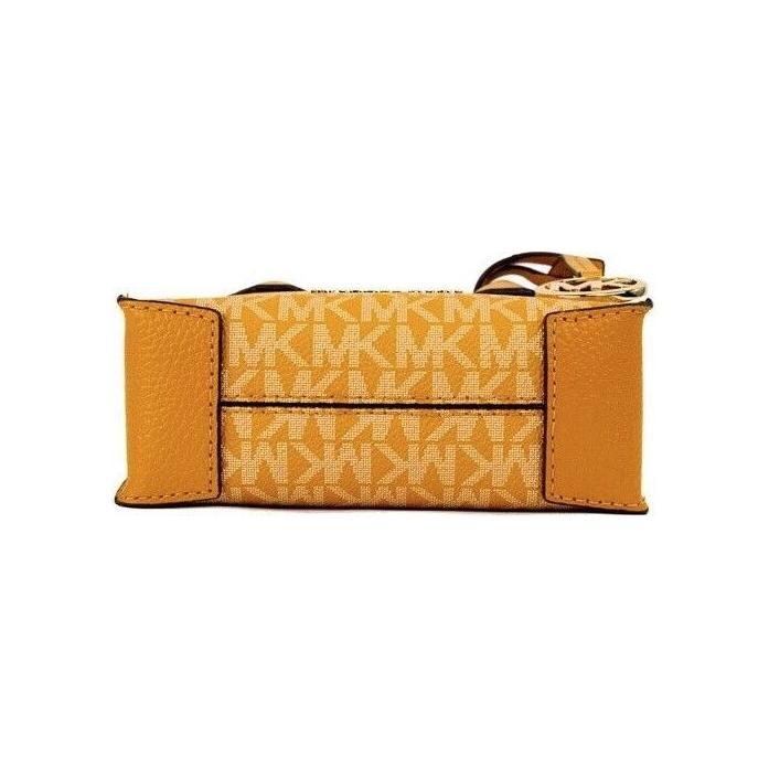 Mercer XS Honeycomb Gold Signature PVC North South Shopper Crossbody Bag