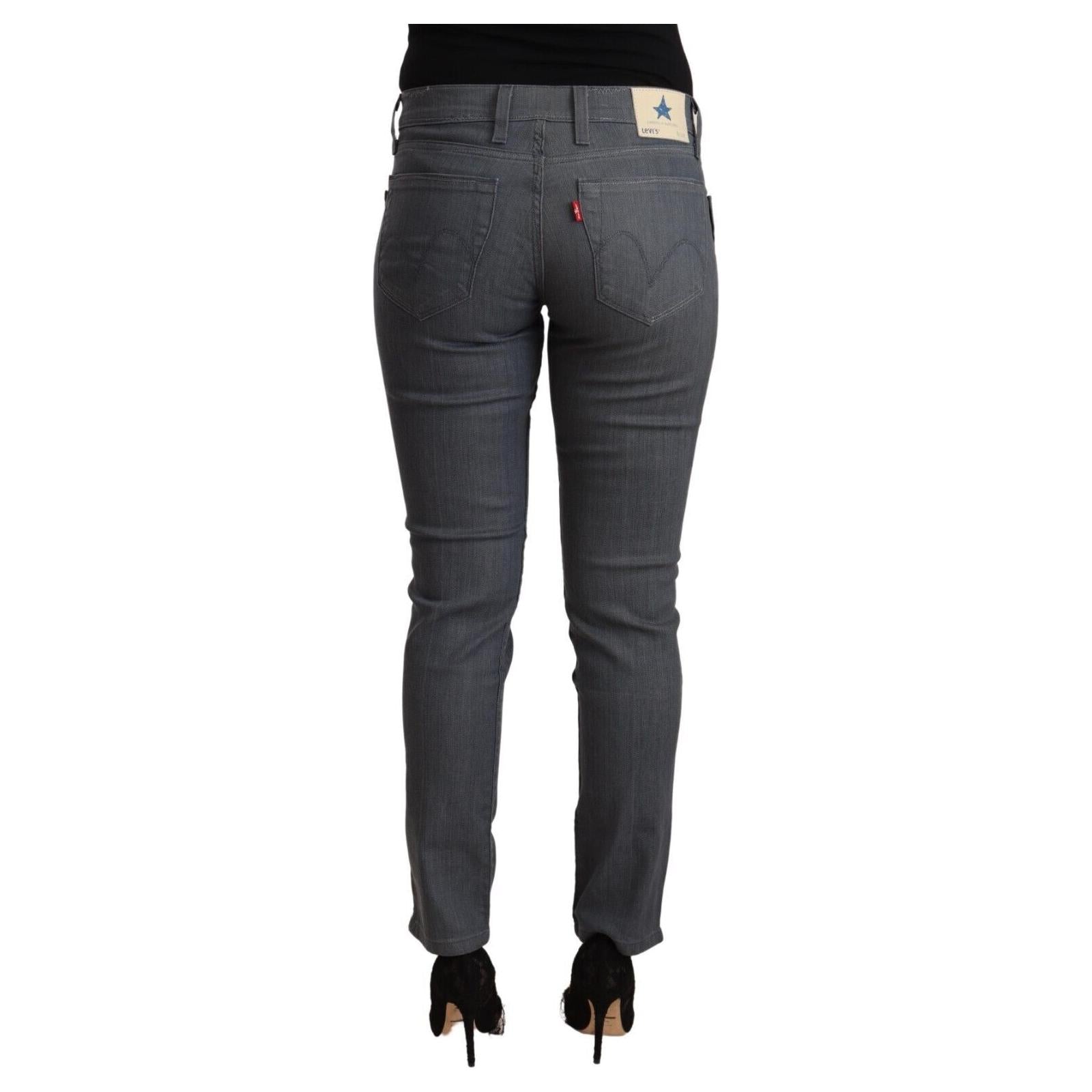 Chic Slim Fit Grey Denim Delight