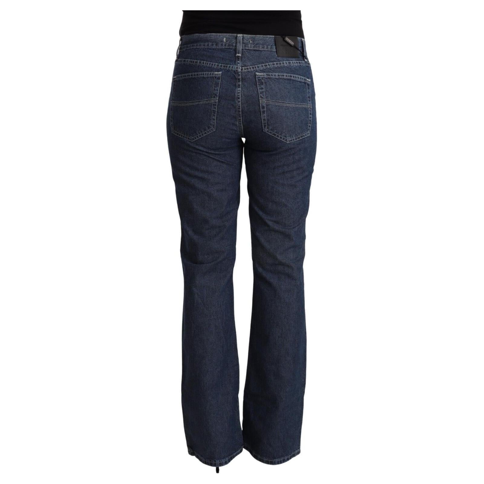 Elegant Flared Cotton Jeans