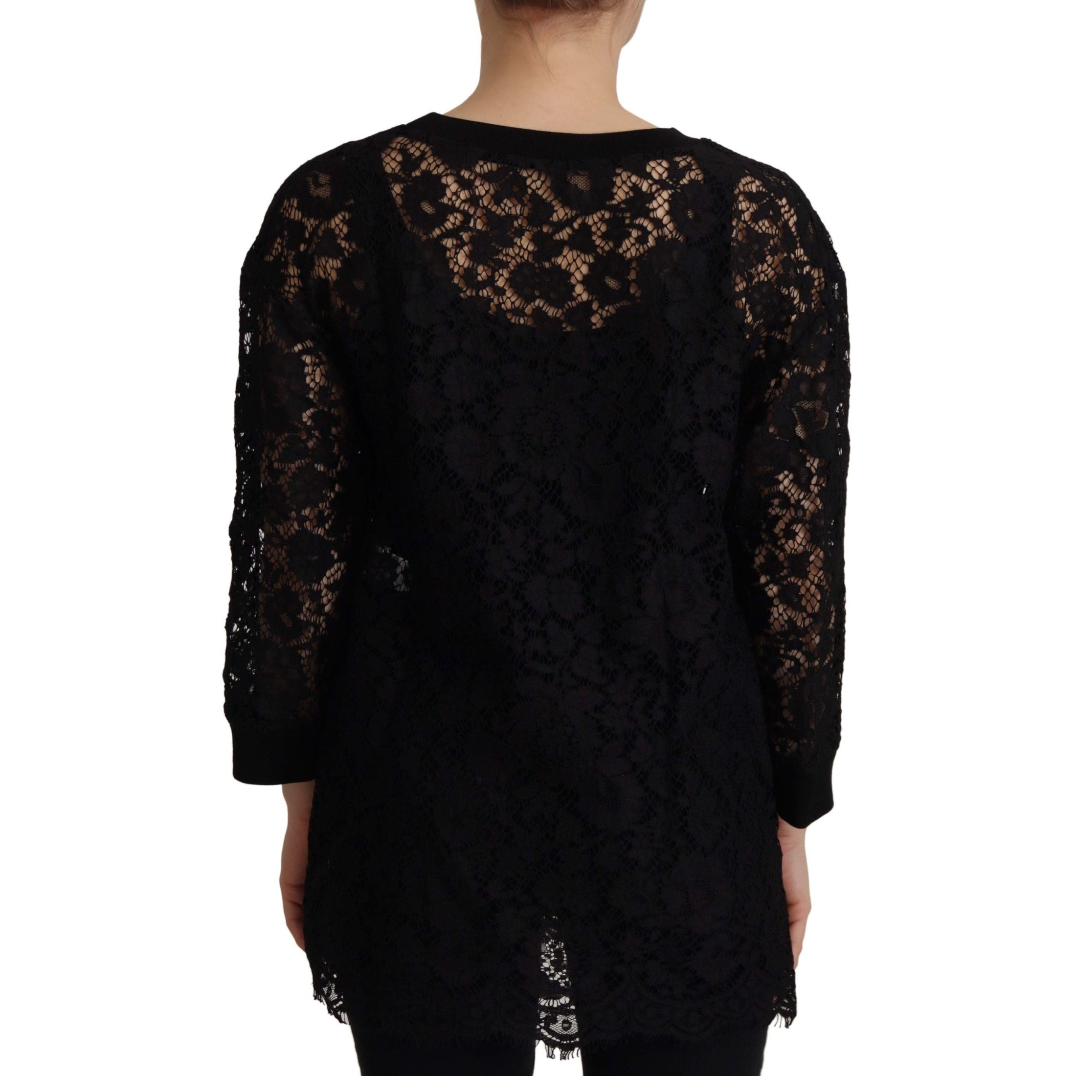 Elegant Black Long Sleeve Blouse Top