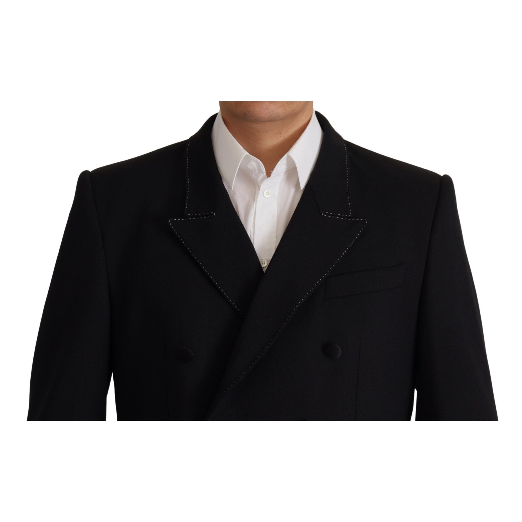 Elegant Double Breasted Wool Blazer