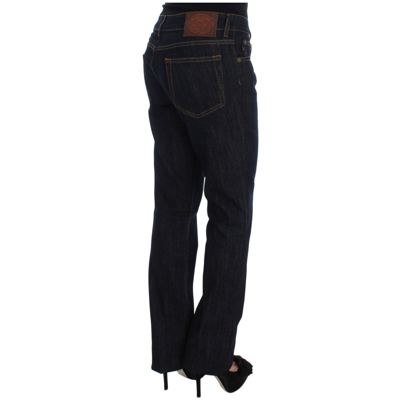 Chic Blue Straight Fit Designer Jeans