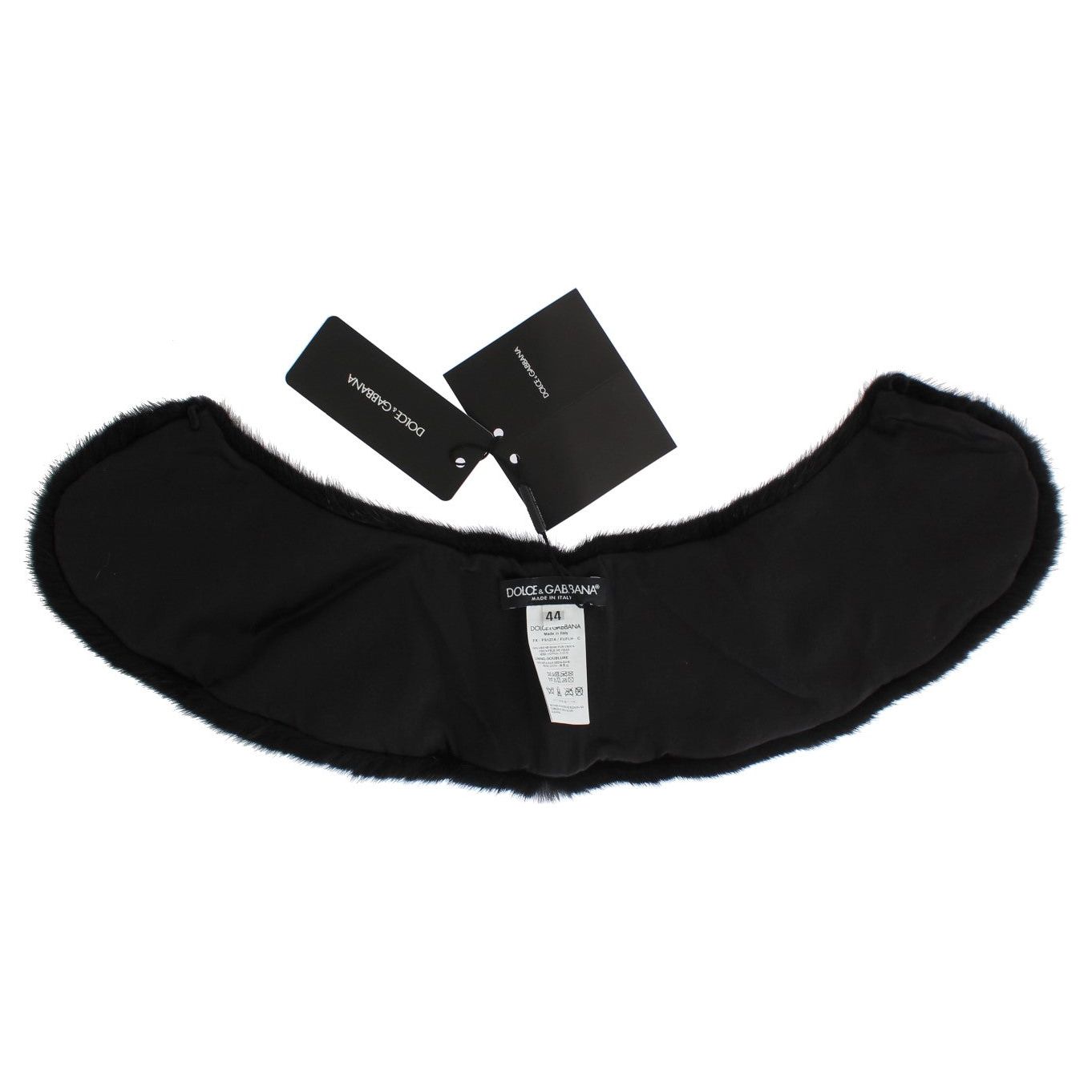 Elegant Black Mink Fur Shoulder Wrap Scarf