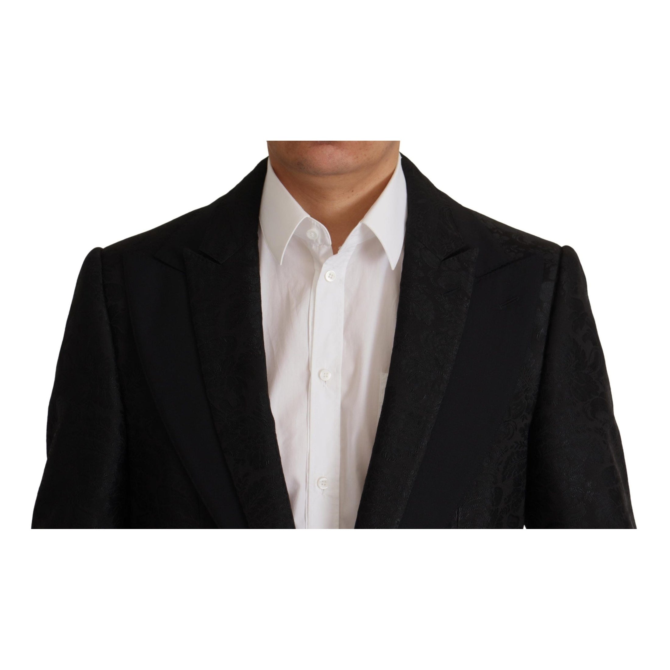 Elegant Black Two-Piece Martini Suit