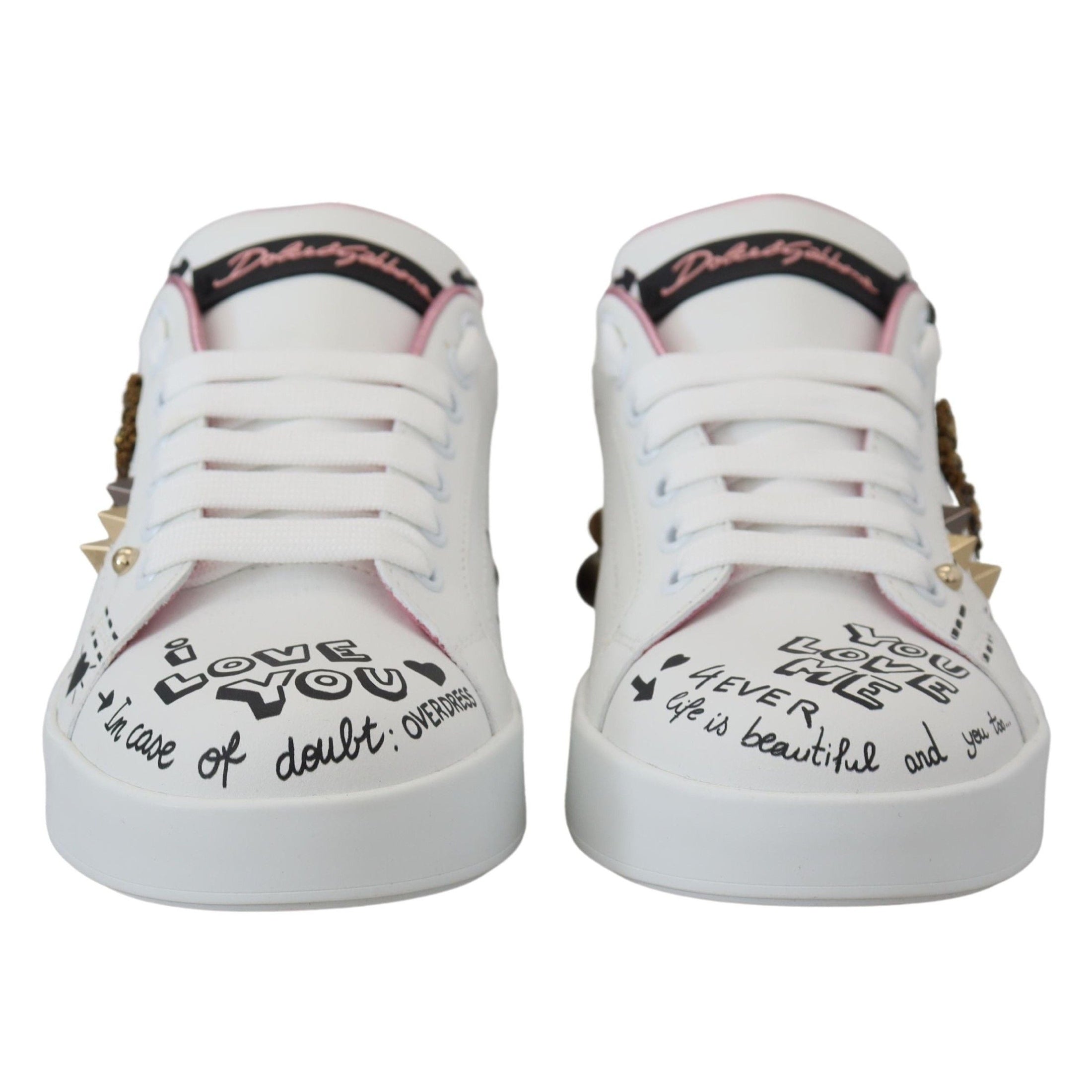 Queen Crown Chic Leather Sneakers