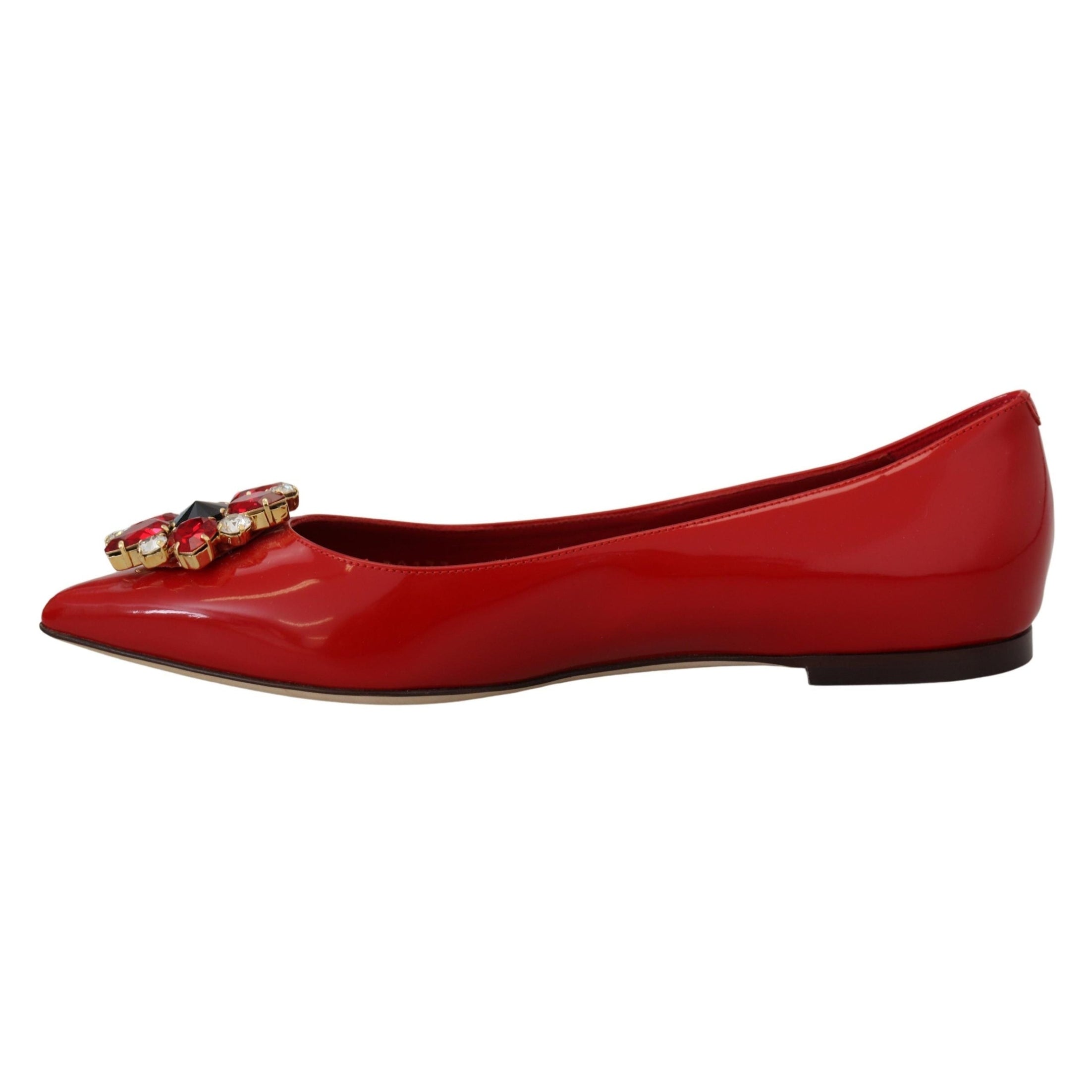 Red Suede Crystal Loafers - Exquisite Elegance