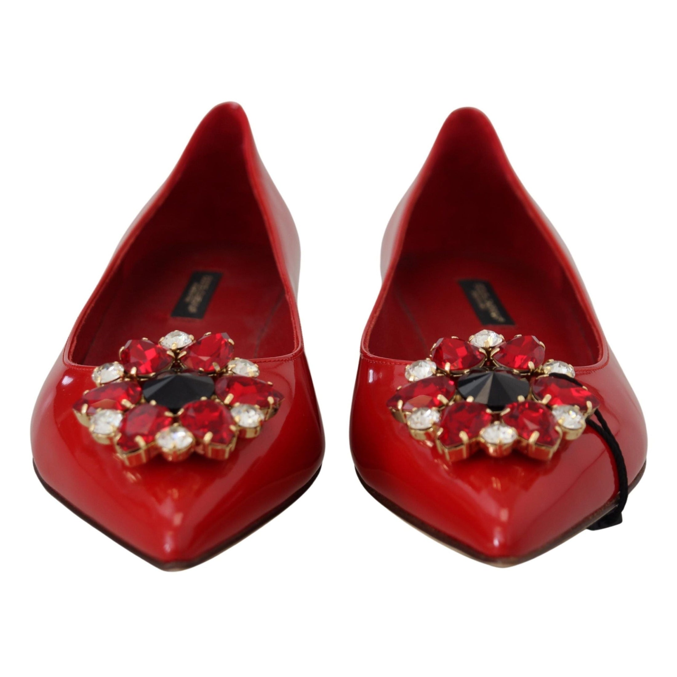 Red Suede Crystal Loafers - Exquisite Elegance