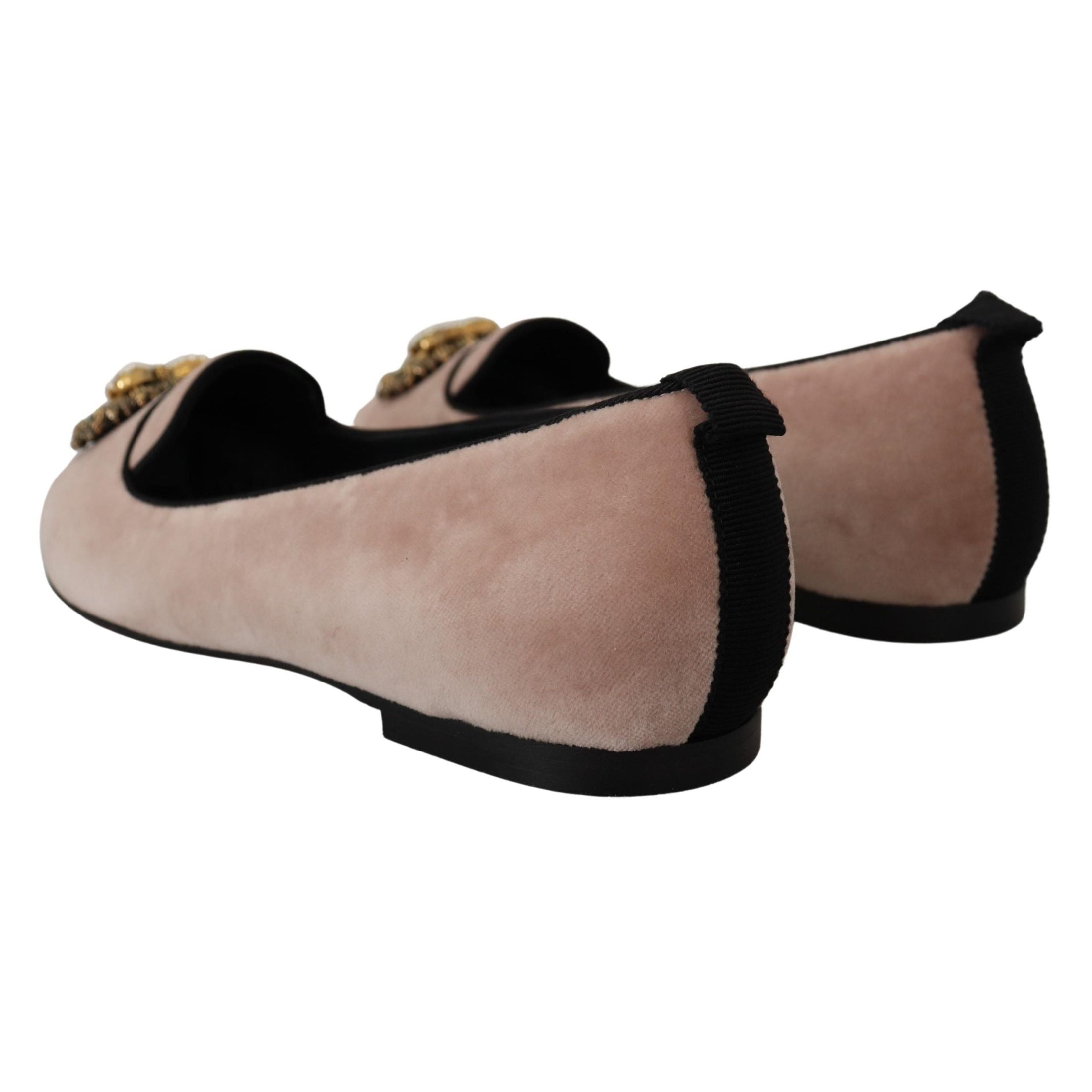 Elegant Pink Velvet Devotion Loafers