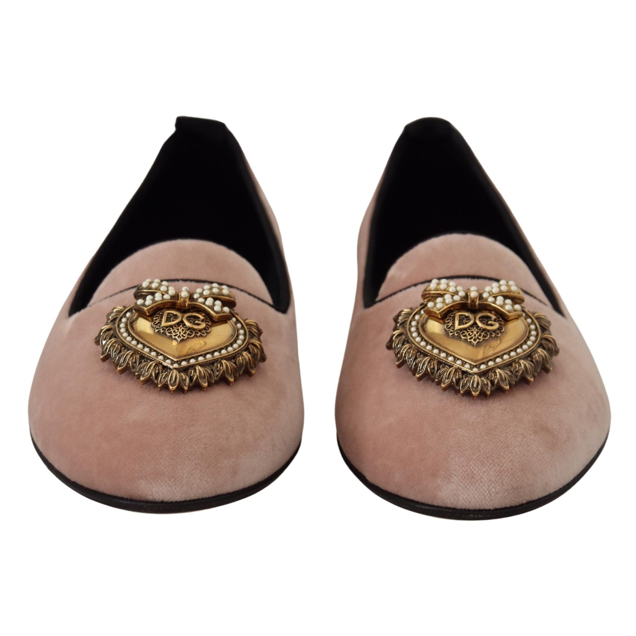 Elegant Pink Velvet Devotion Loafers