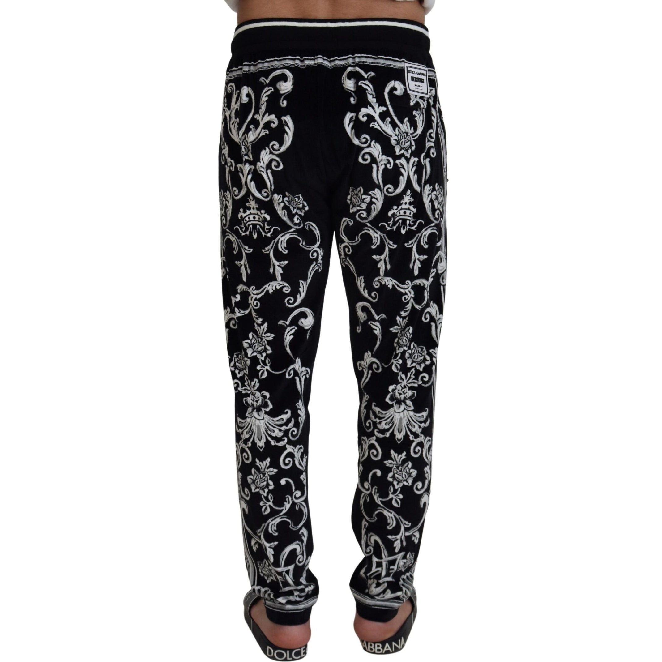 Baroque Patterned Casual Sweatpants