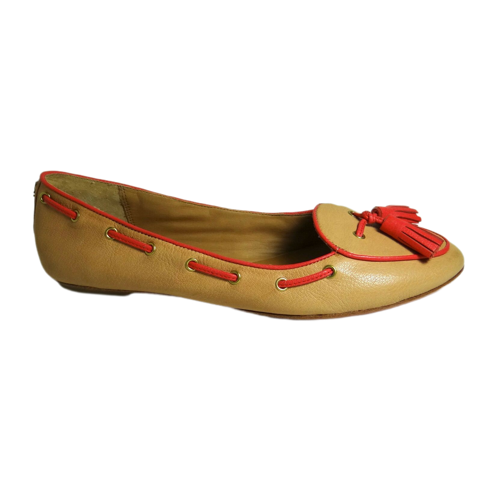 Manika Soft Tan Leather Flat Shoes