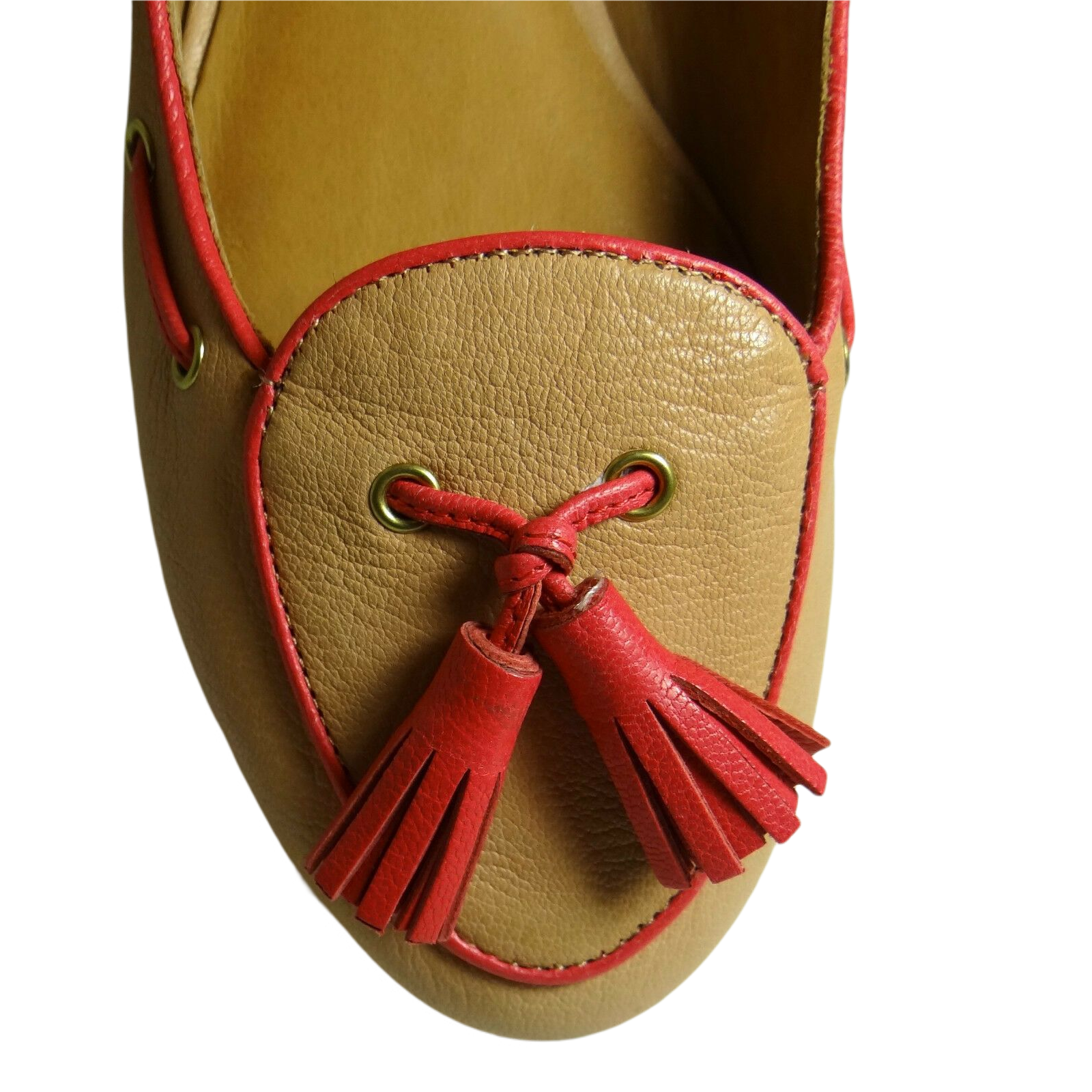 Manika Soft Tan Leather Flat Shoes