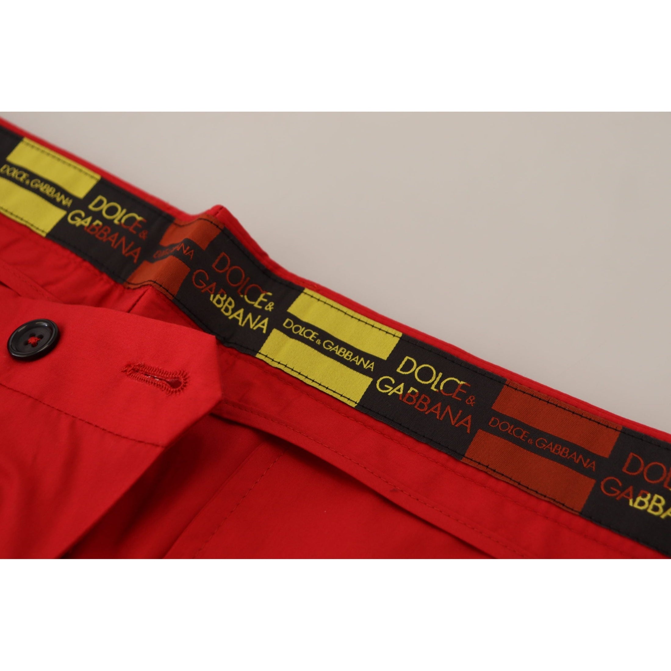 Elegant Slim Fit Crimson Chinos