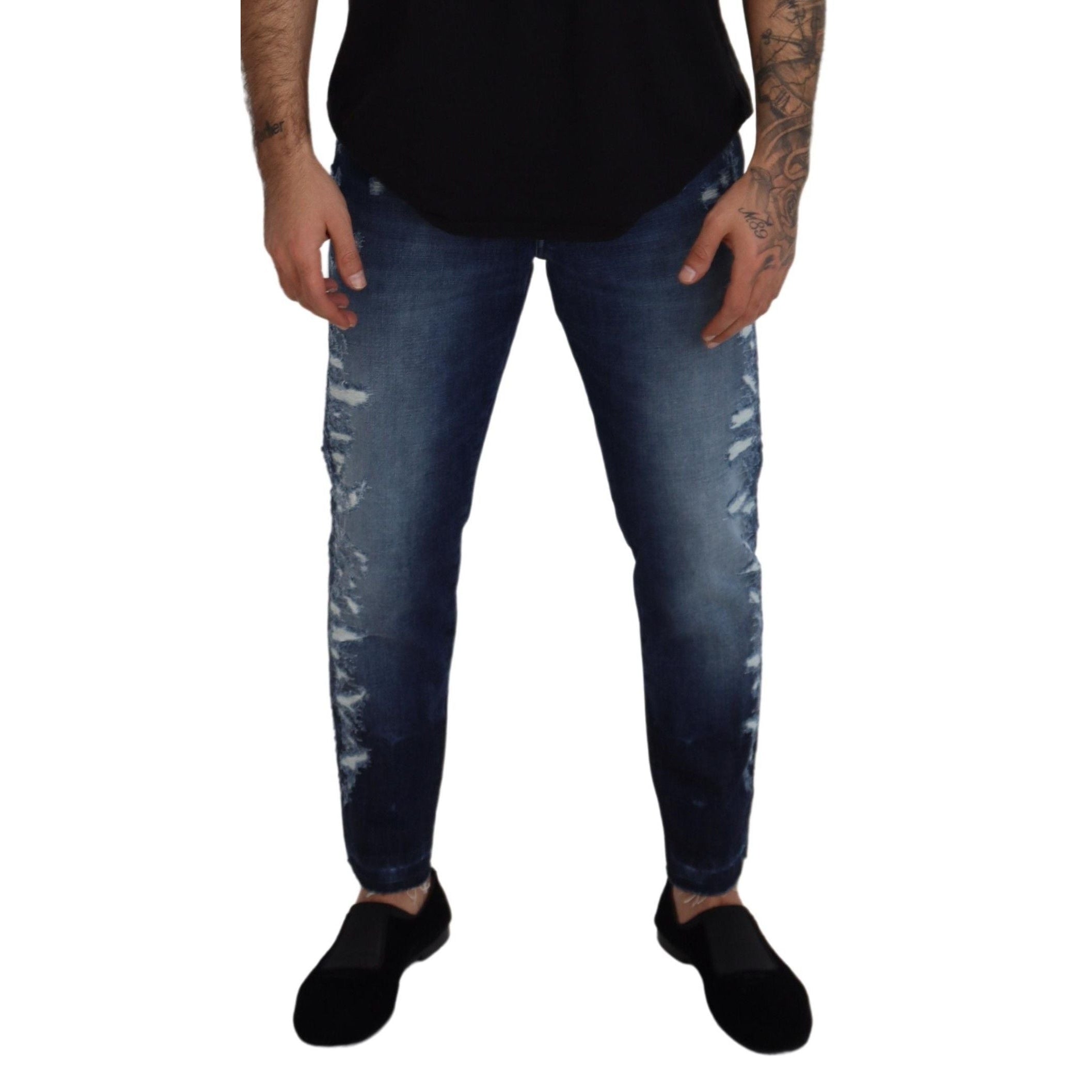 Elegant Blue Wash Regular Fit Jeans