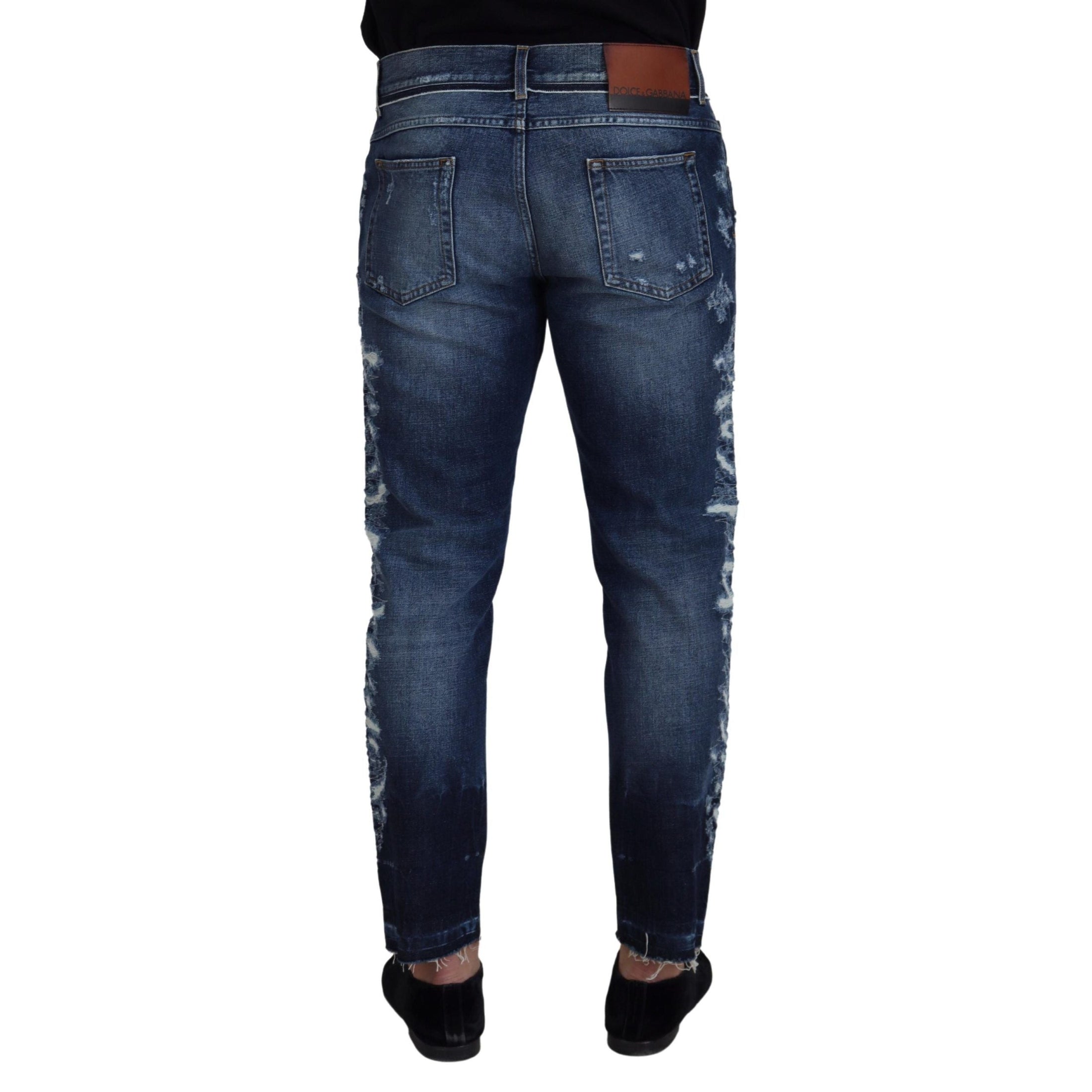 Elegant Blue Wash Regular Fit Jeans