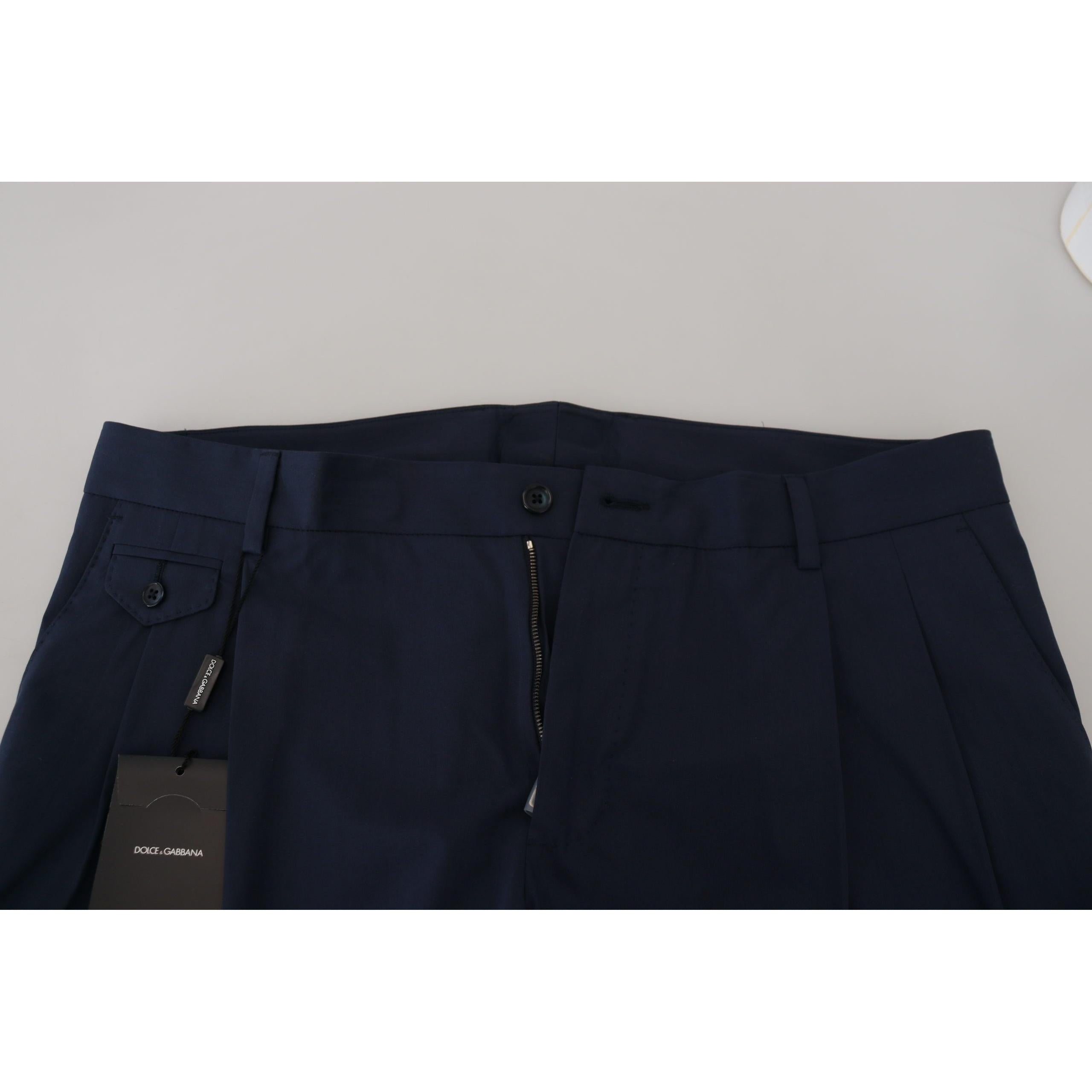 Chic Slim Fit Chinos in Blue