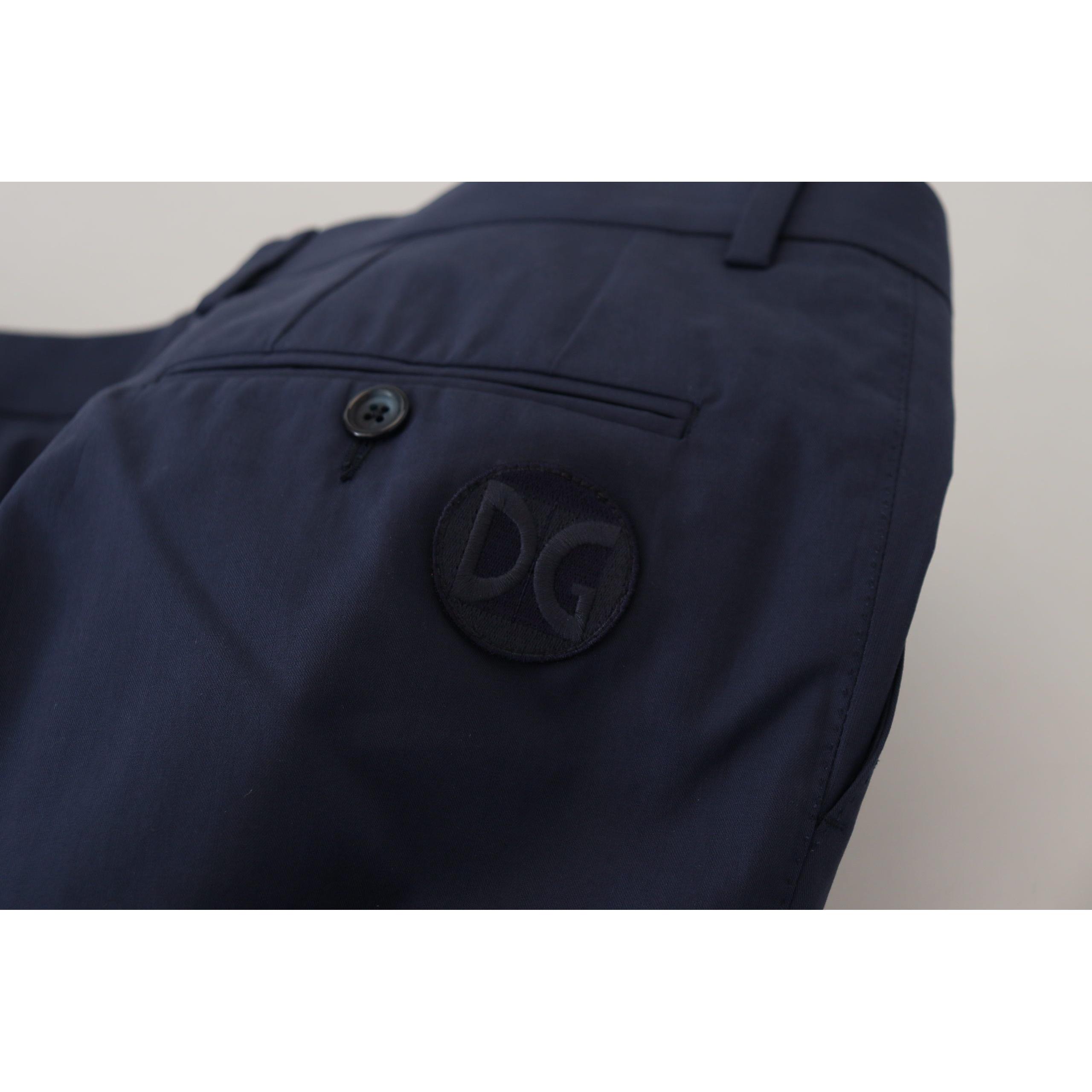 Chic Slim Fit Chinos in Blue