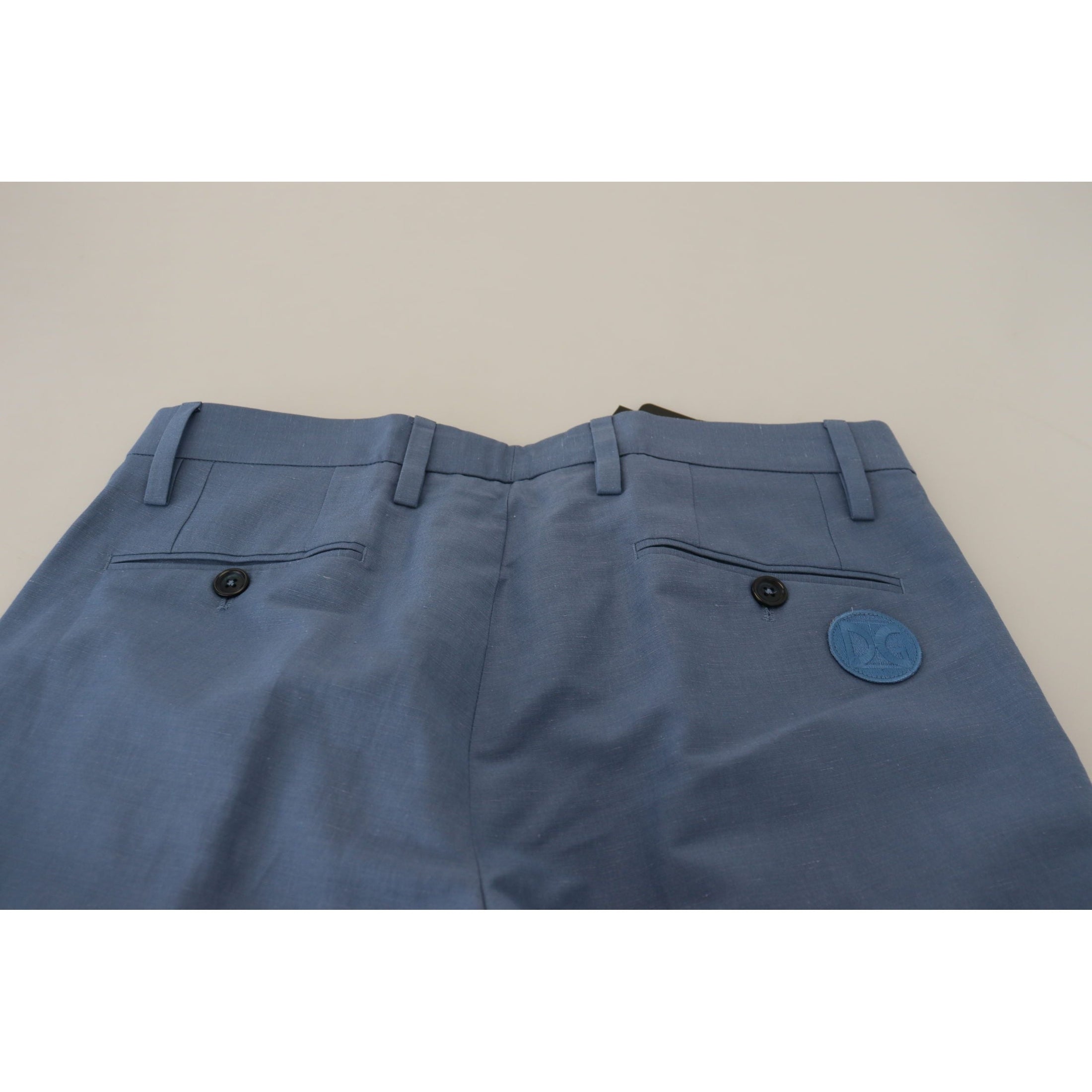 Elegant Regular Fit Dress Pants in Blue