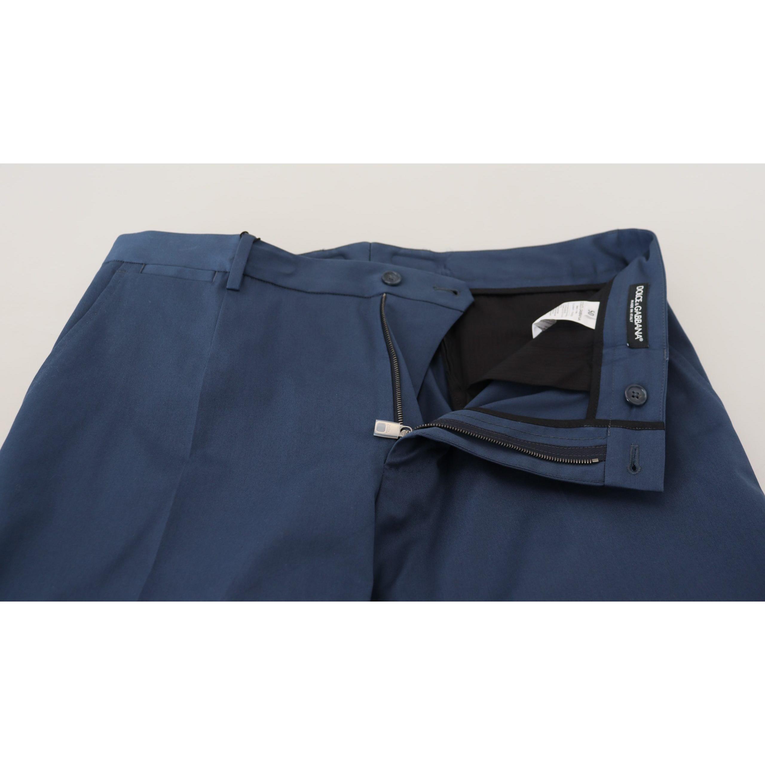 Elegant Slim Fit Chinos in Blue