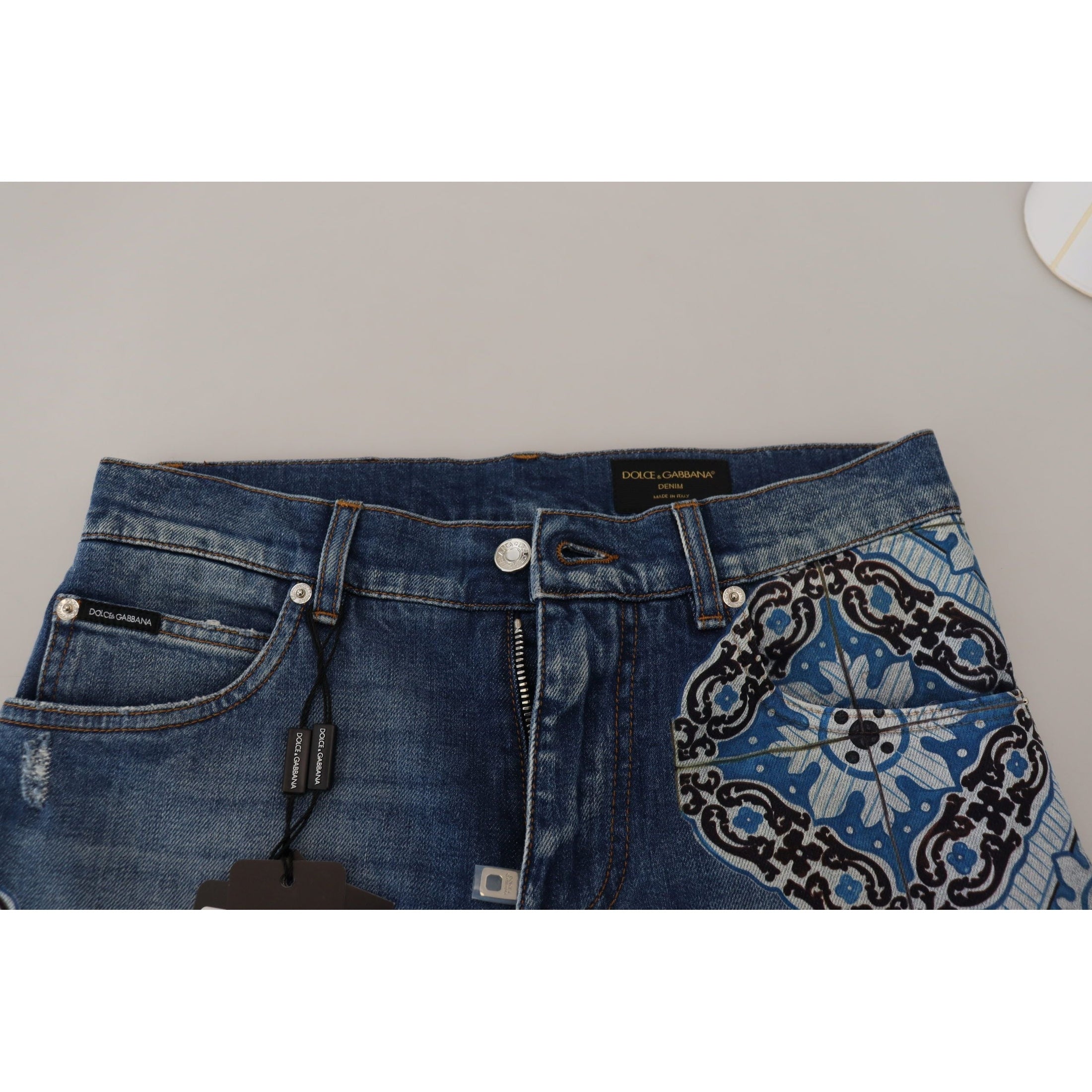 Elegant Slim Fit Denim Shorts