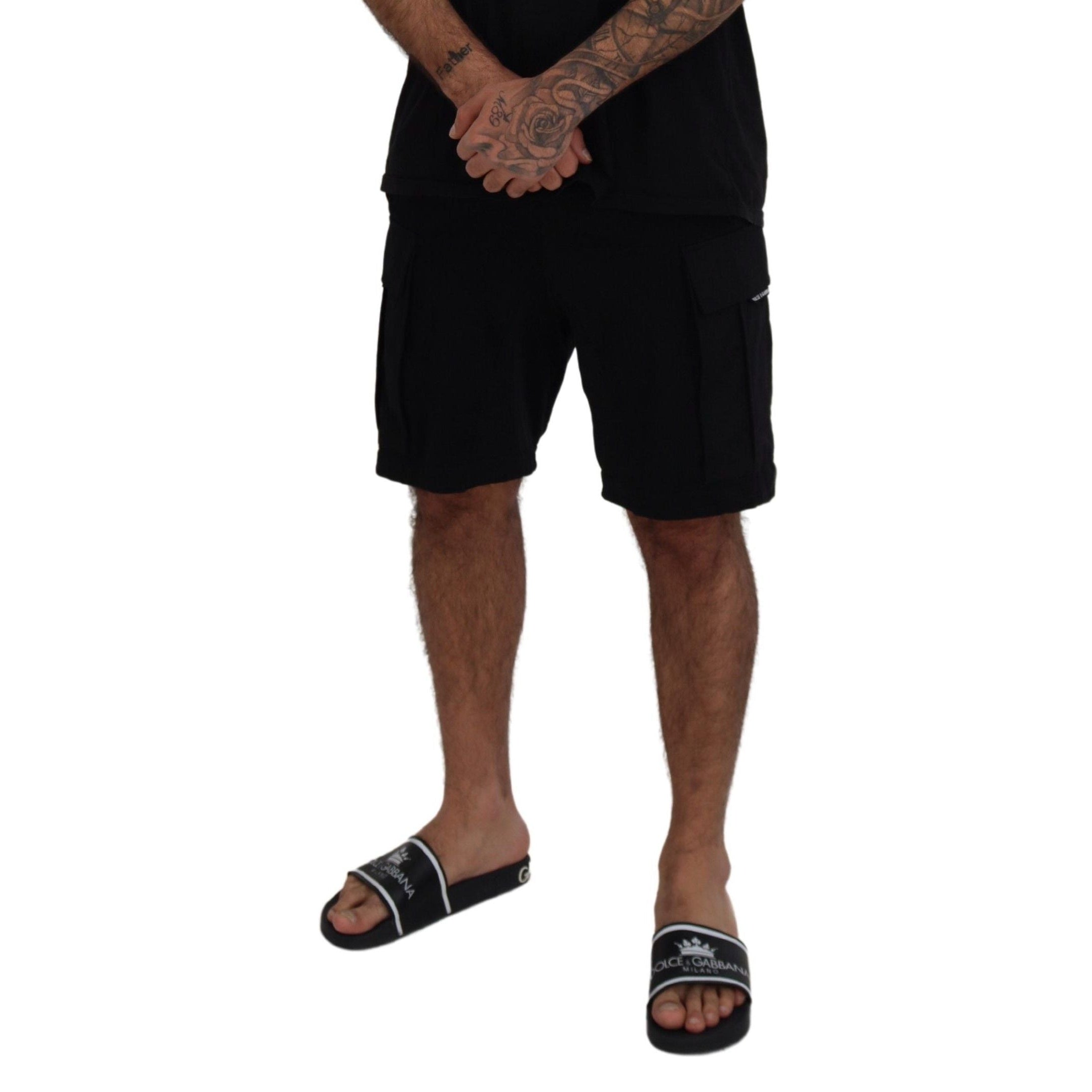 Elevate Your Summer: Classic Black Bermuda Shorts