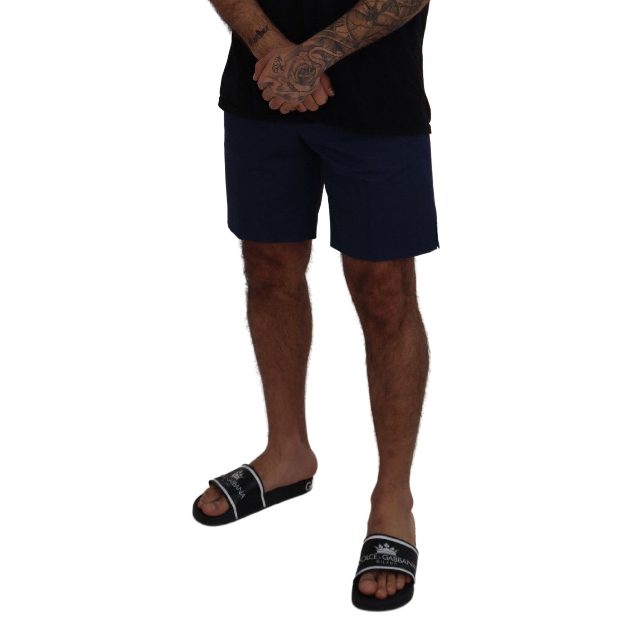 Elegant Blue Chino Shorts – Regular Fit