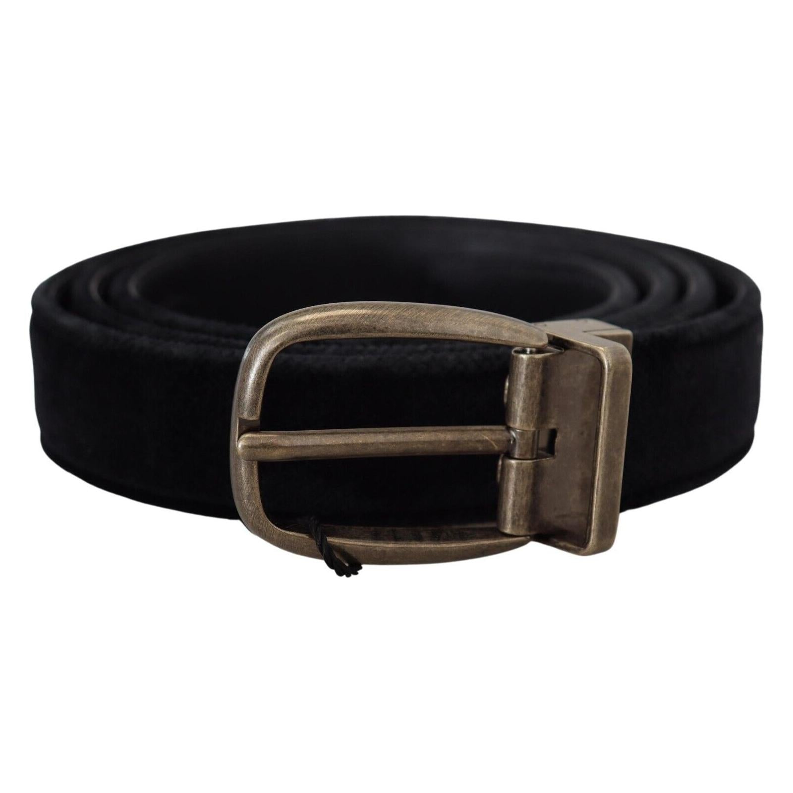 Elegant Black Leather Belt