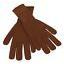 Elegant Brown Cashmere Winter Gloves