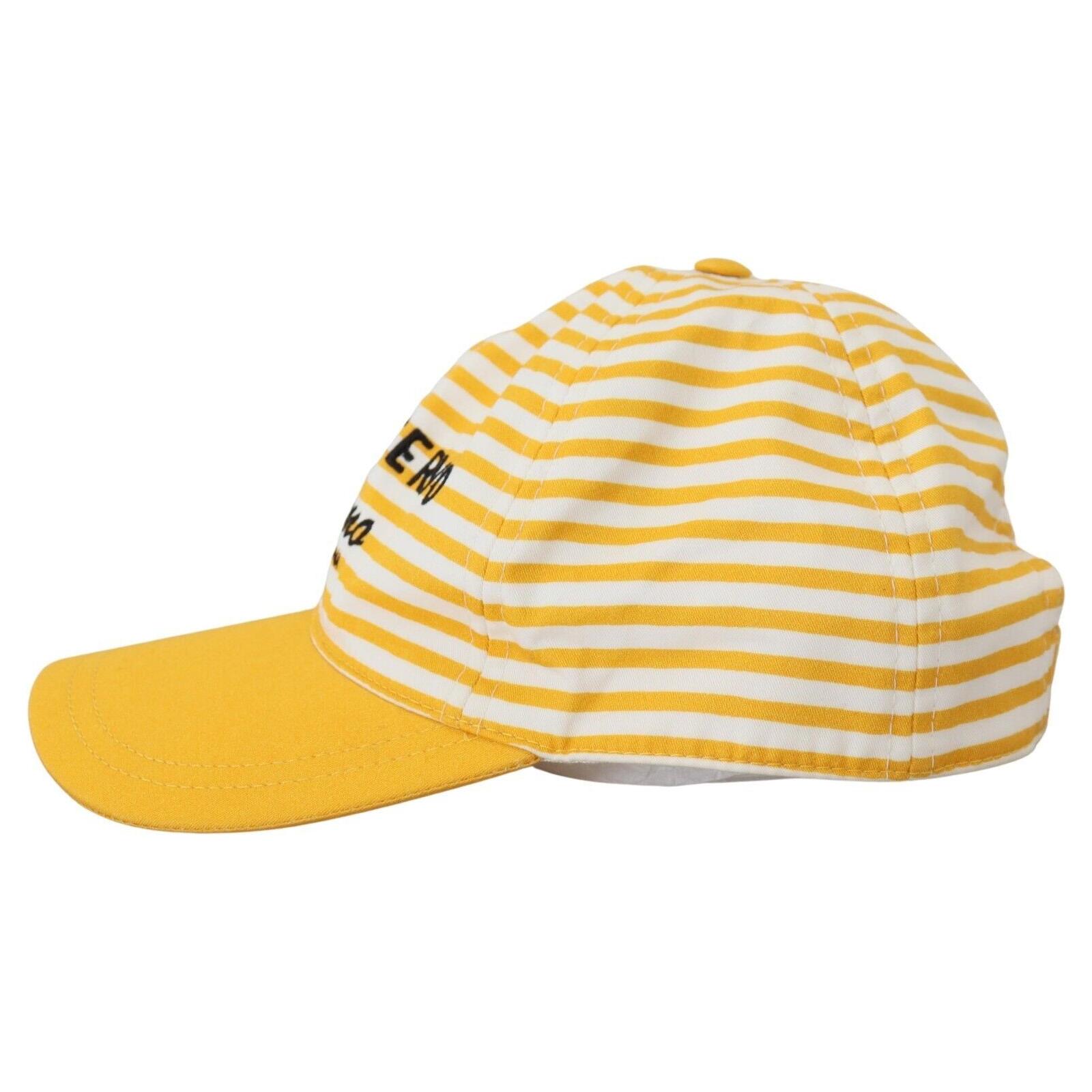 Elegant Striped Cotton Baseball Cap