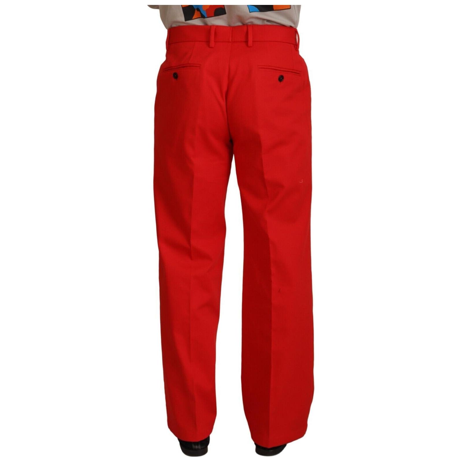 Stunning Red Mainline Cotton Pants