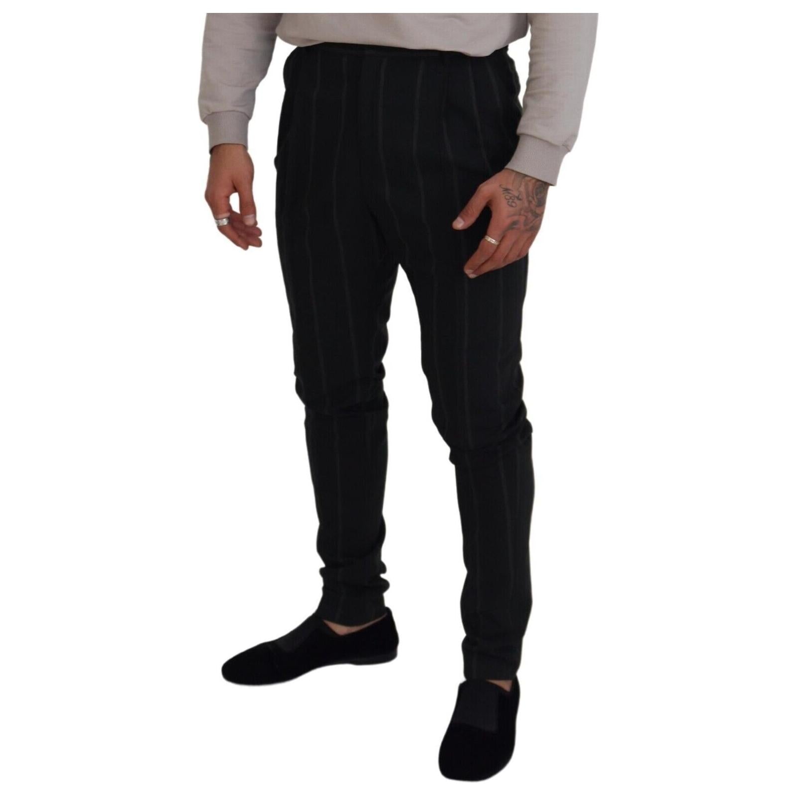 Elegant Black Tailored Trousers